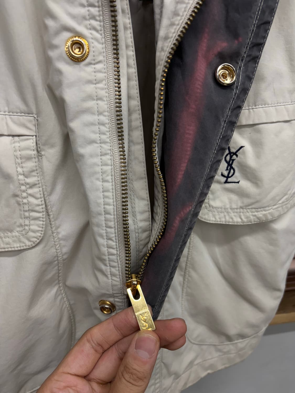 빈티지 YSL 입생로랑 야상 자켓 상품이미지7
