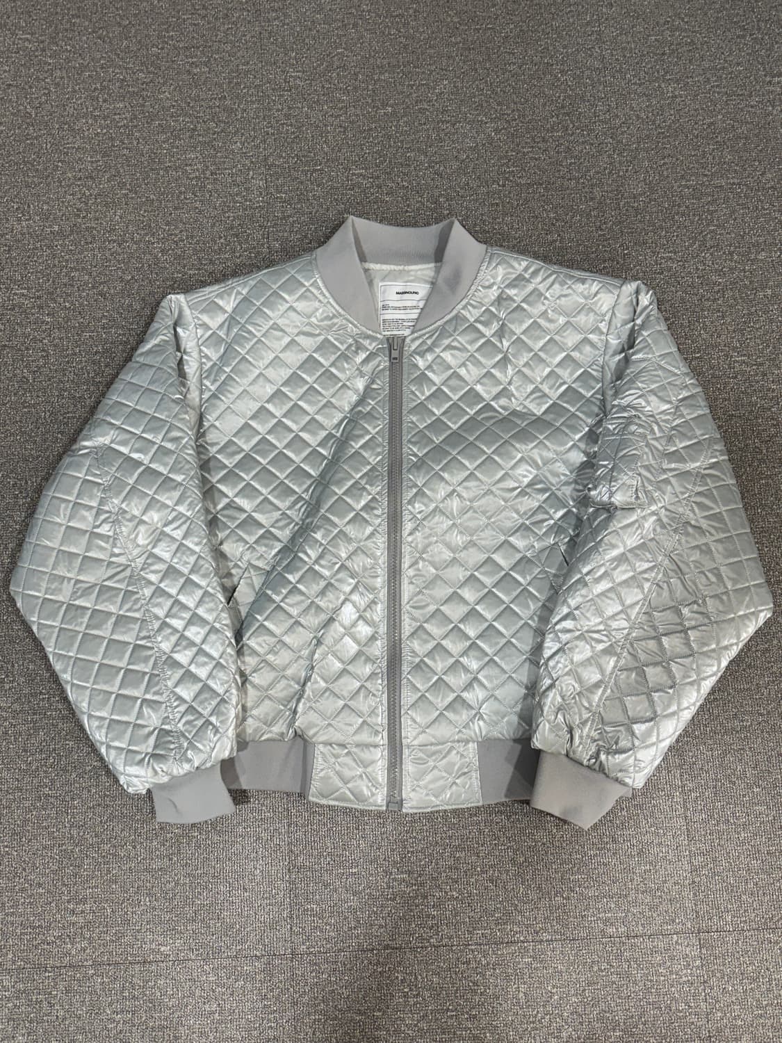 매스노운 메탈 스퀘어 ma-1 오버핏 점퍼 M  상품이미지4