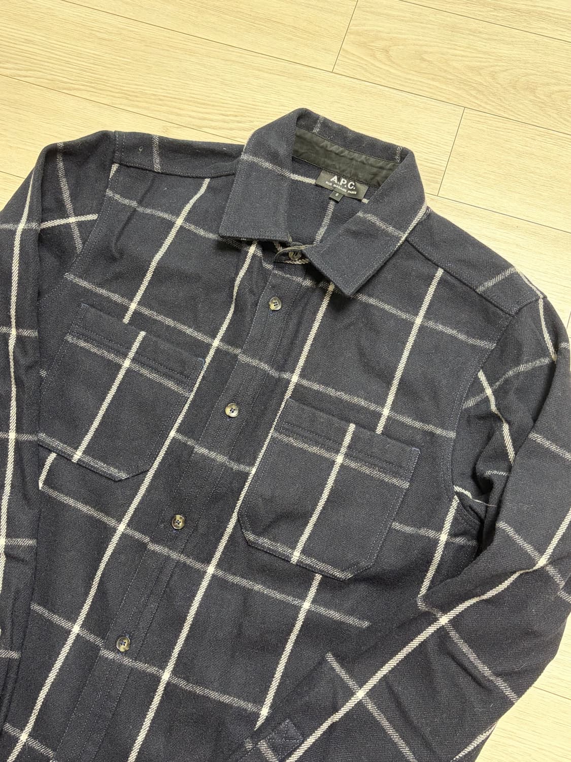 APC 아페쎄 울 셔츠 Ssize 상품이미지2