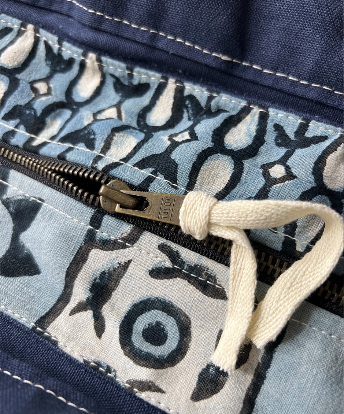 Patchwork Indigo 2way Market bag  상품이미지7