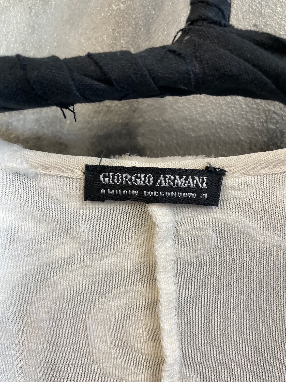 90s 조르지오 아르마니 벨벳 시어 탑 상품이미지5
