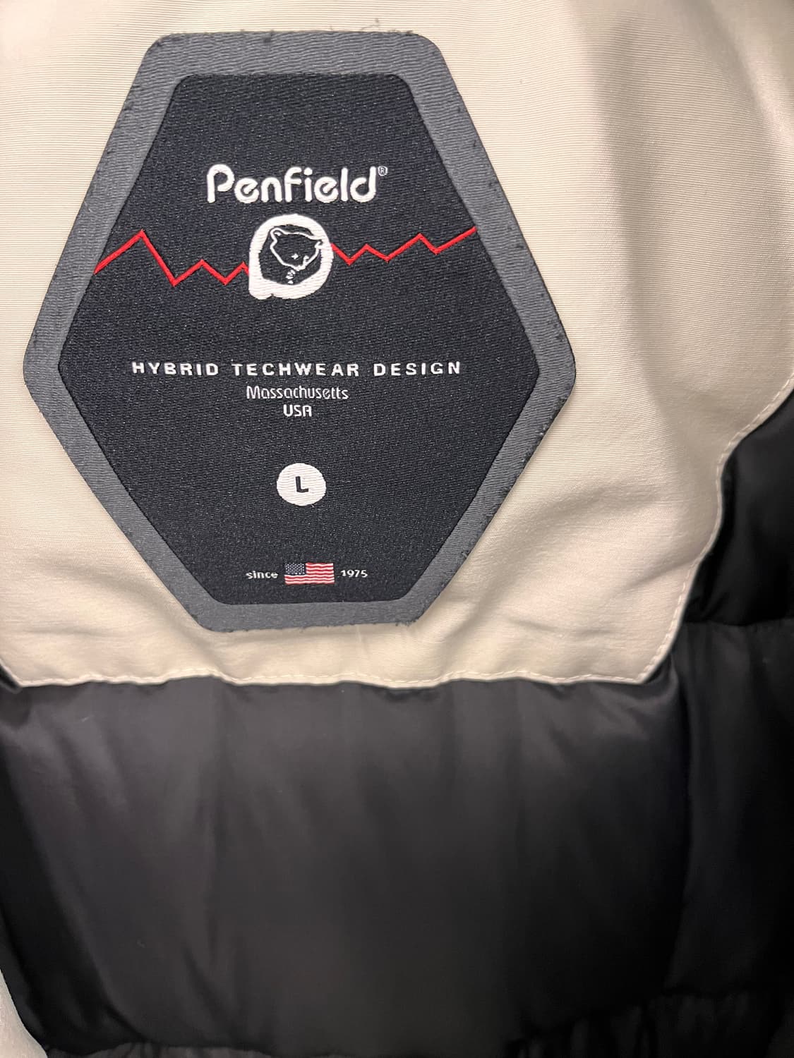 펜필드 덕다운 패딩 아이보리 L 상품이미지5