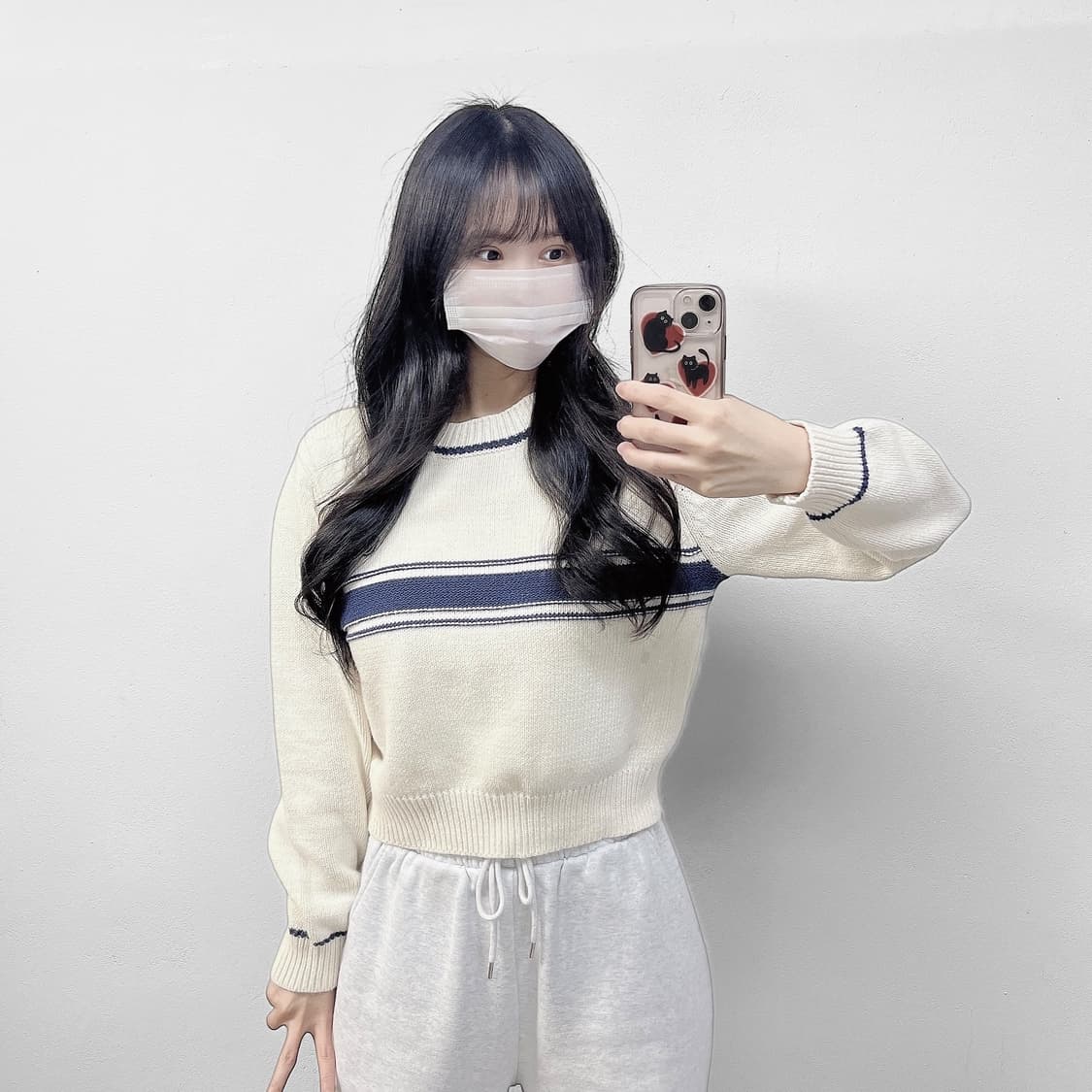 마리떼프랑소와저버 크롭 니트 상품이미지1