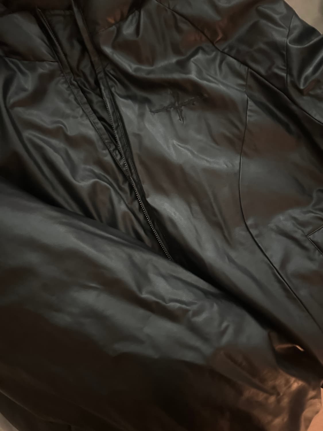 낫포너드 레더패딩 가죽패딩 가죽자켓 L 상품이미지2