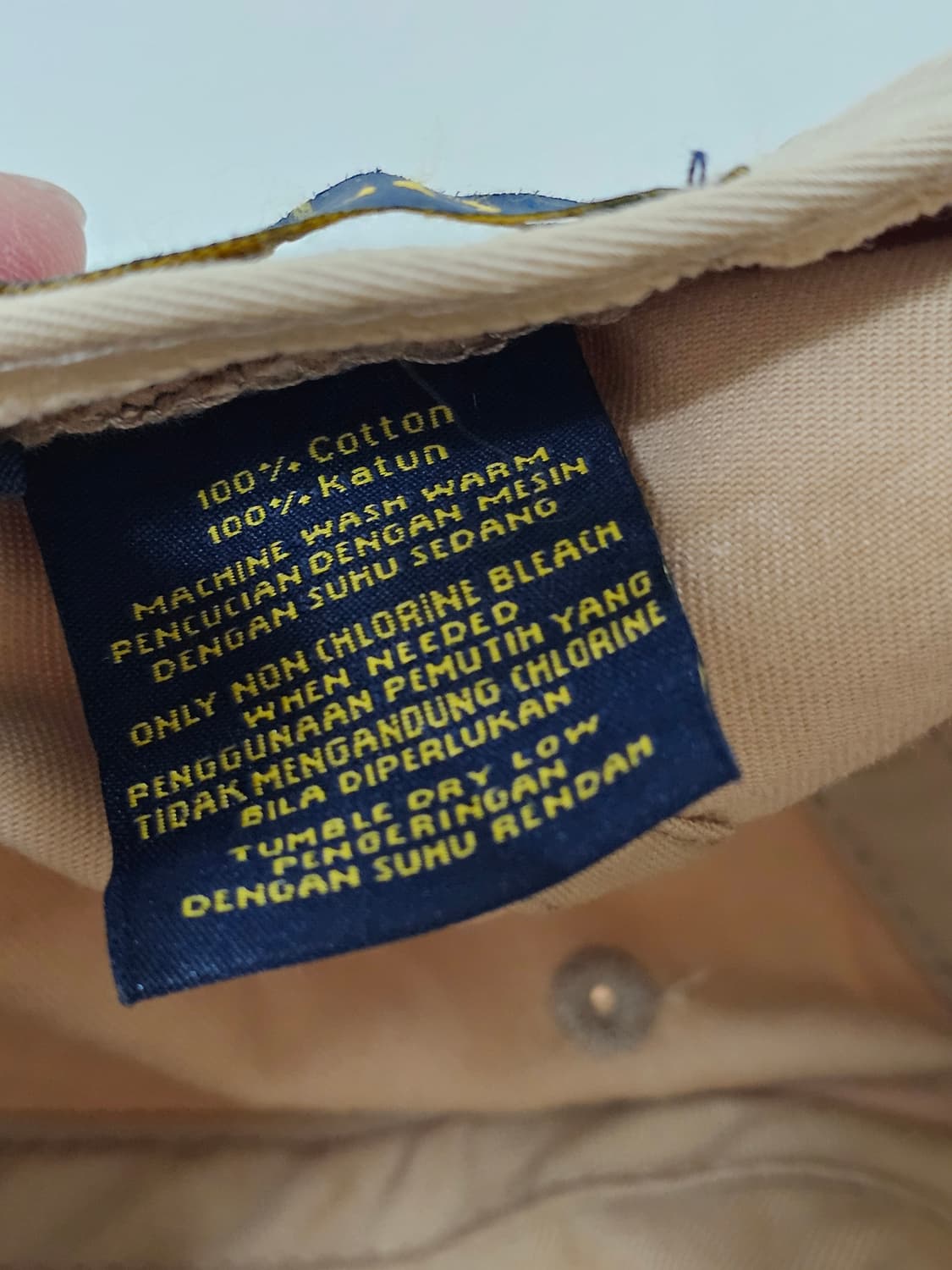 폴로 랄프로렌 베이지 코튼 치노 볼캡 상품이미지7