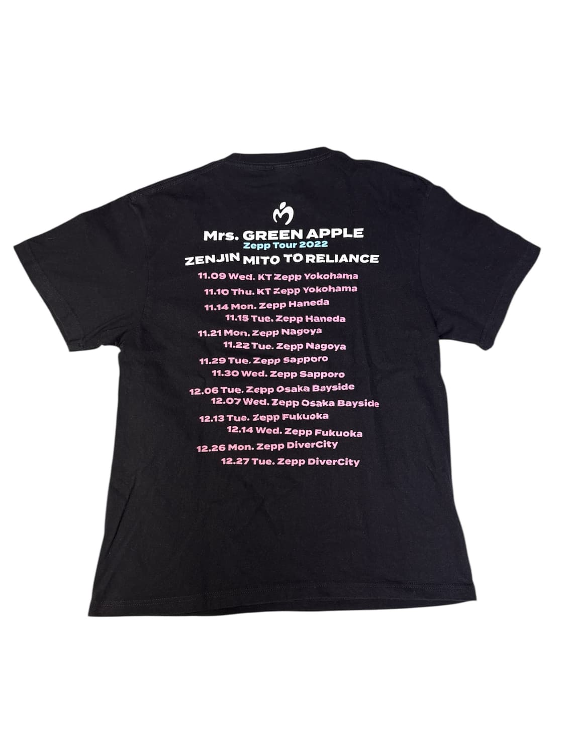 빈티지 미스터 그린애플 Zepp Tour 2022 투어 티셔츠 L 상품이미지4