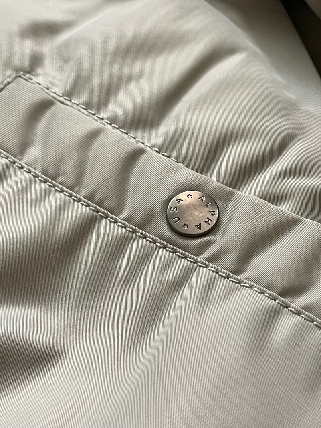 알파인더스트리 MA-1 항공 점퍼 자켓 건메탈 실버 상품이미지8