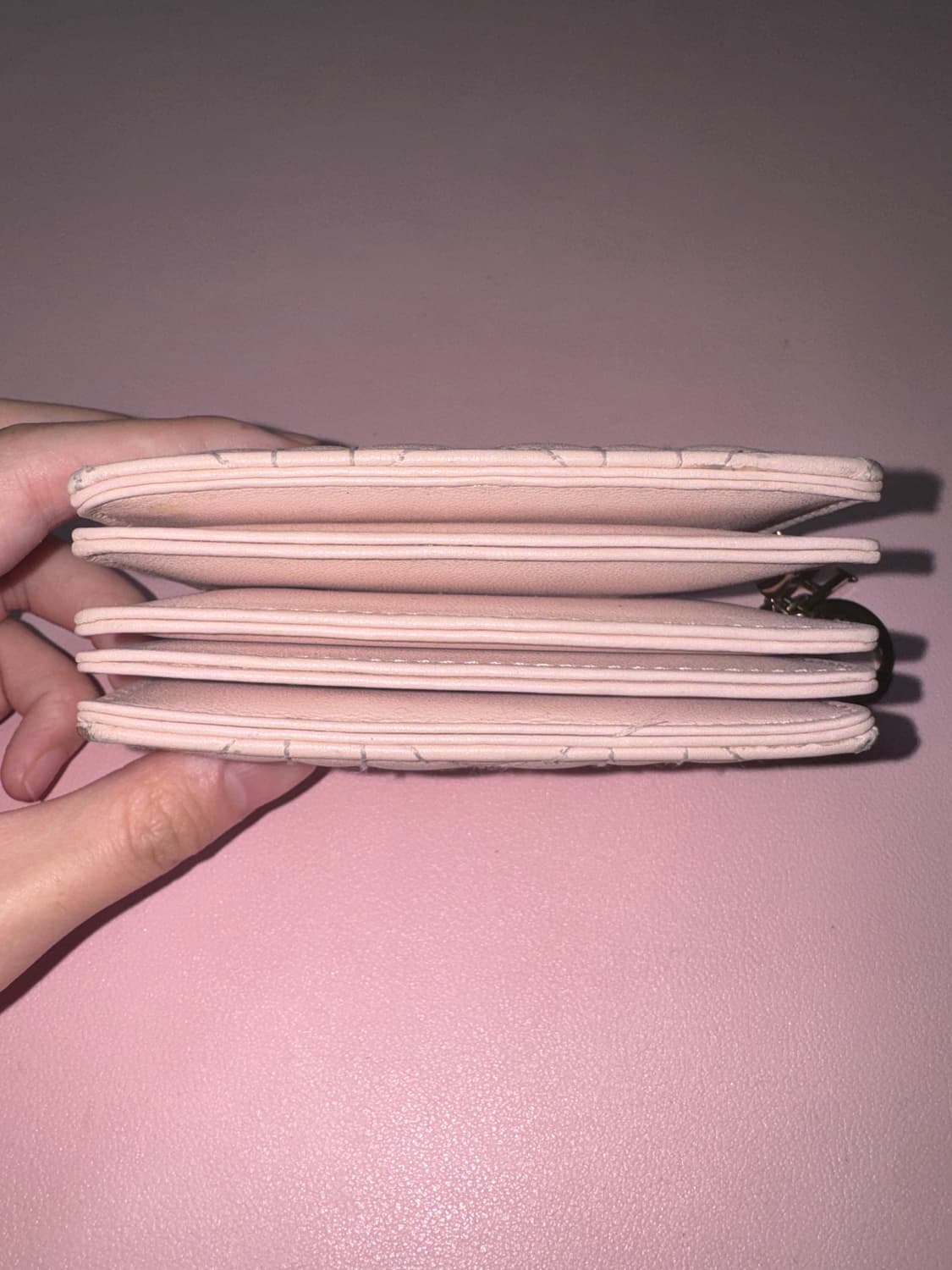 디올 자스민 아코디언 카드지갑 파우더핑크 상품이미지4