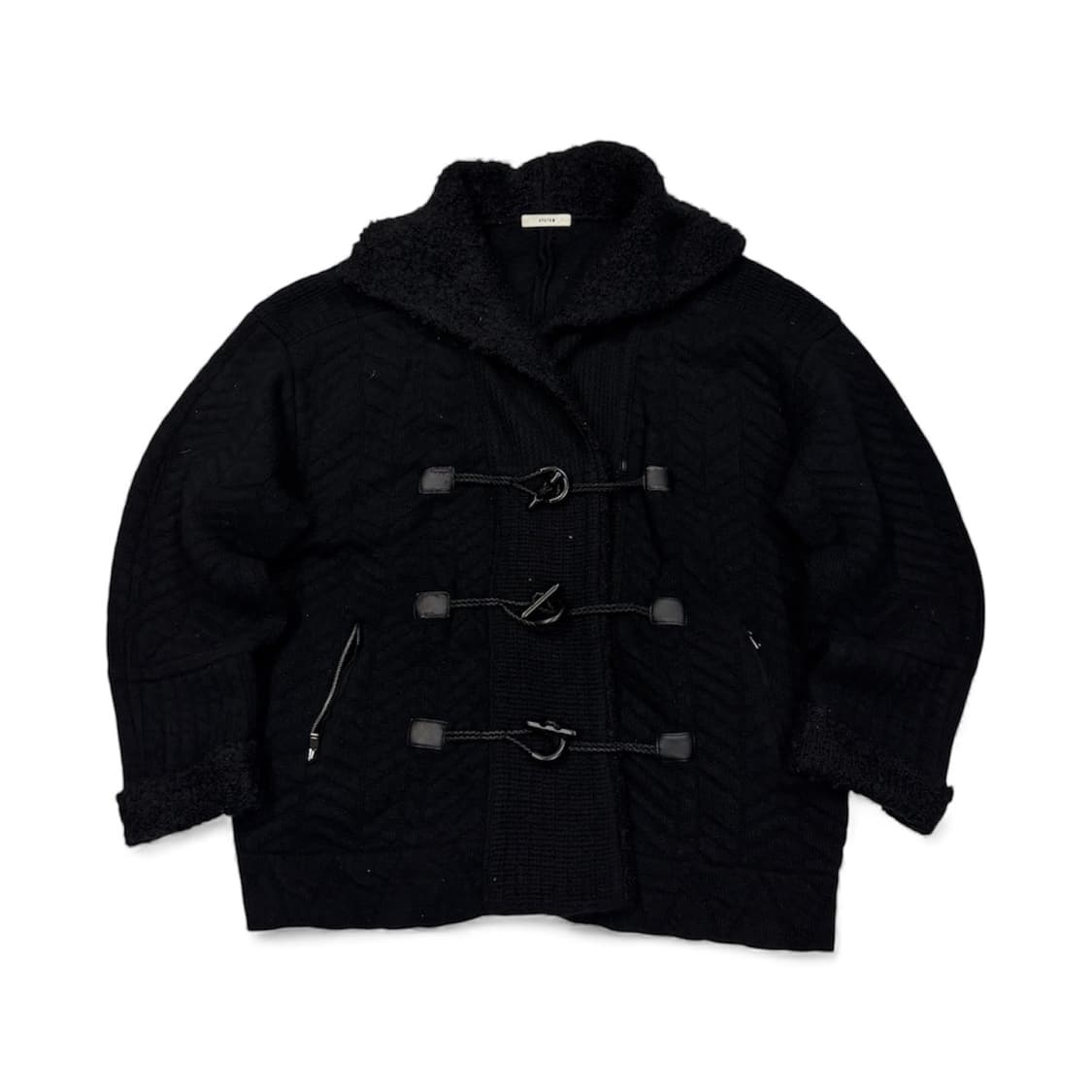 시스템 토글버튼 니트 자켓 상품이미지1