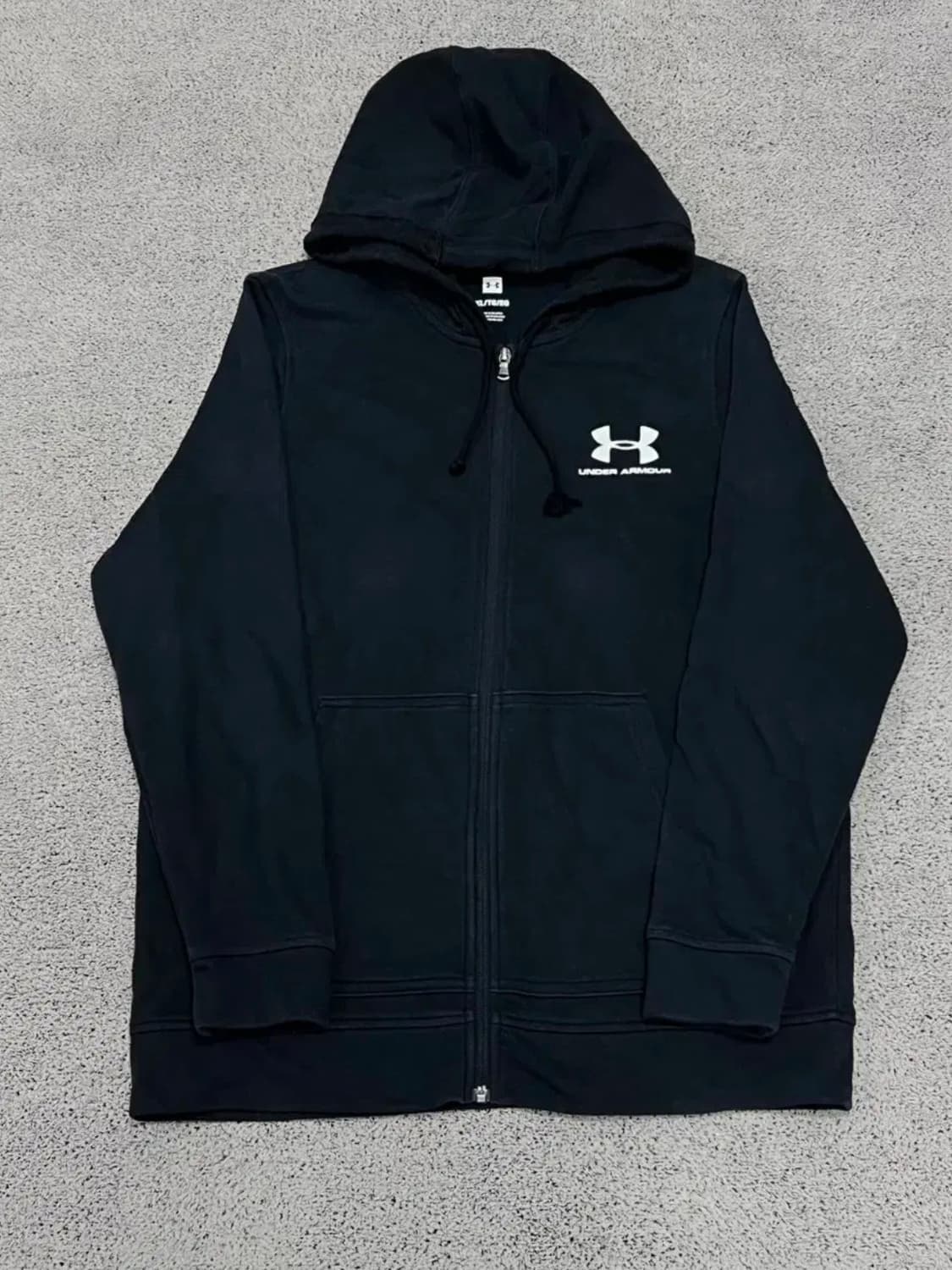 (XL) 언더아머 후드집업 블랙 상품이미지1