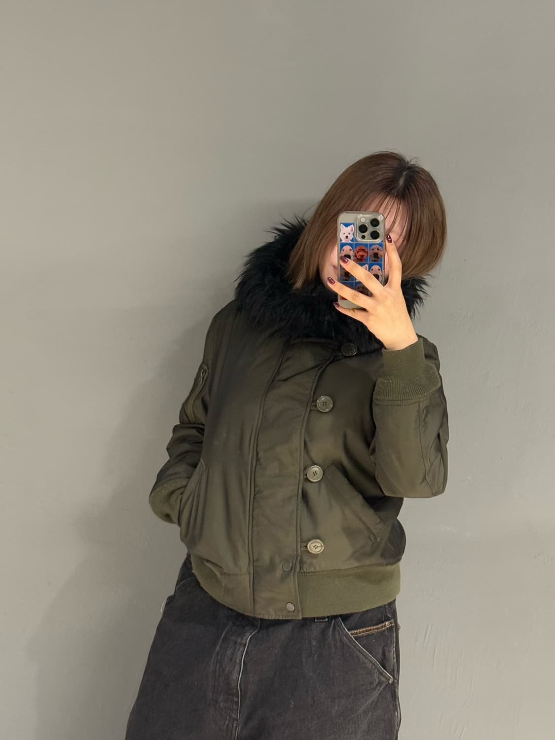 fur trimming detail n2b jumper 상품이미지2