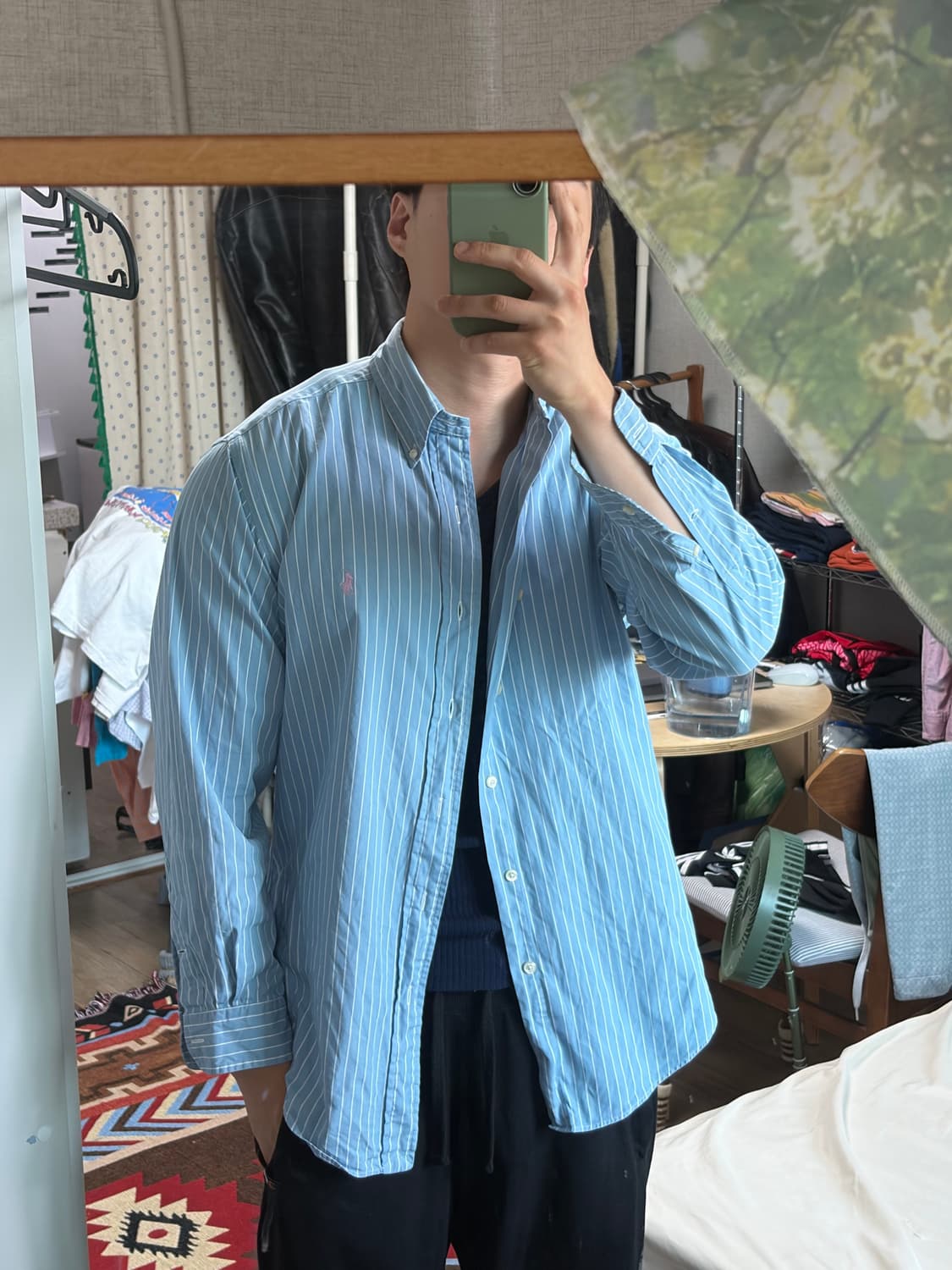 90s폴로 랄프로렌 YARMOUTH 핀포인트 옥스포드 셔츠 100 상품이미지10