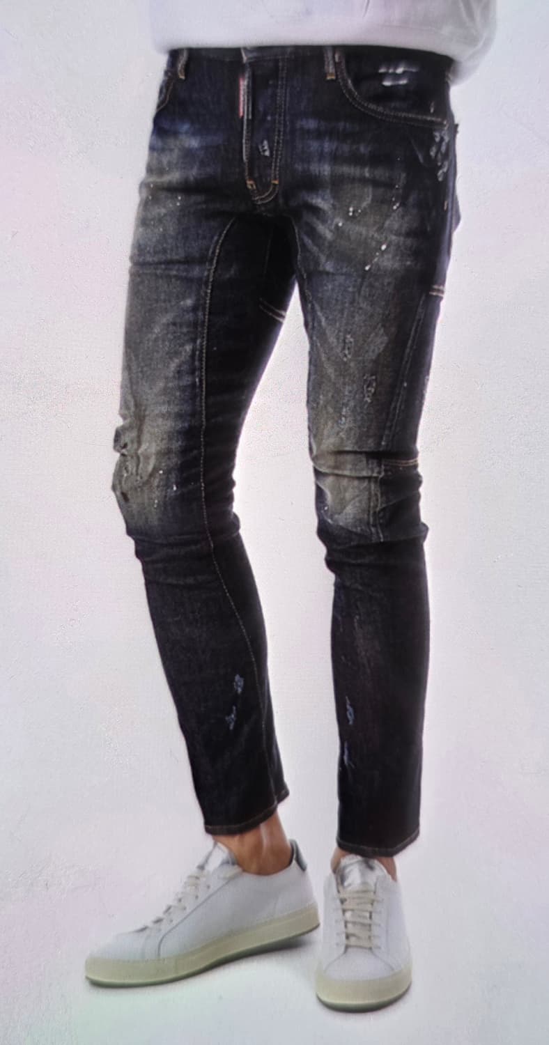 정품] 디스퀘어드2 메탈로고 워싱진.
슬림바이커핏. 상품이미지1