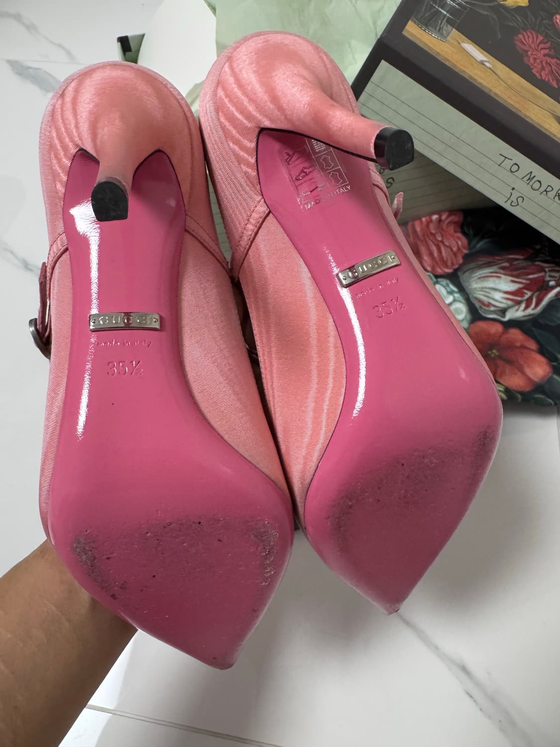 Gucci 핑크 힐 슈즈 eu35.5  상품이미지3