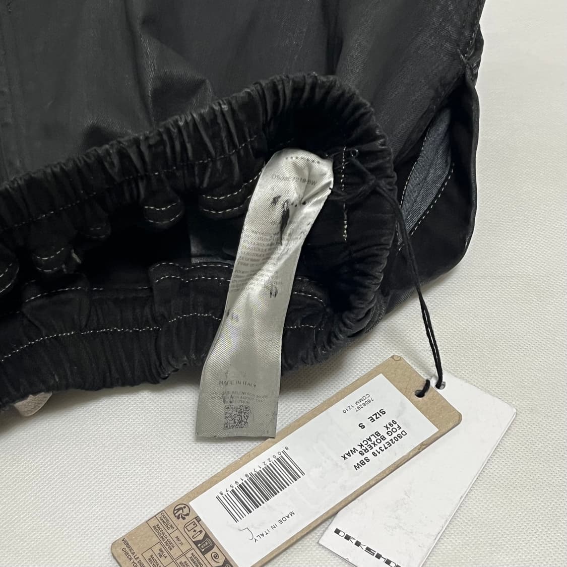 [S]릭오웬스 다크쉐도우 Fog 복서 쇼츠/블랙 왁스 상품이미지4