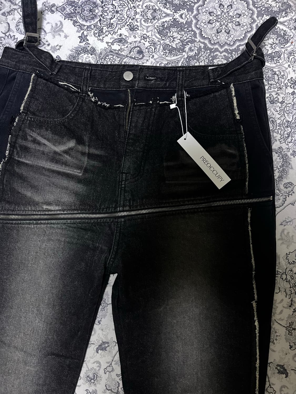 프리아큐파이 플레어 데님 팬츠 새상품 M 상품이미지5