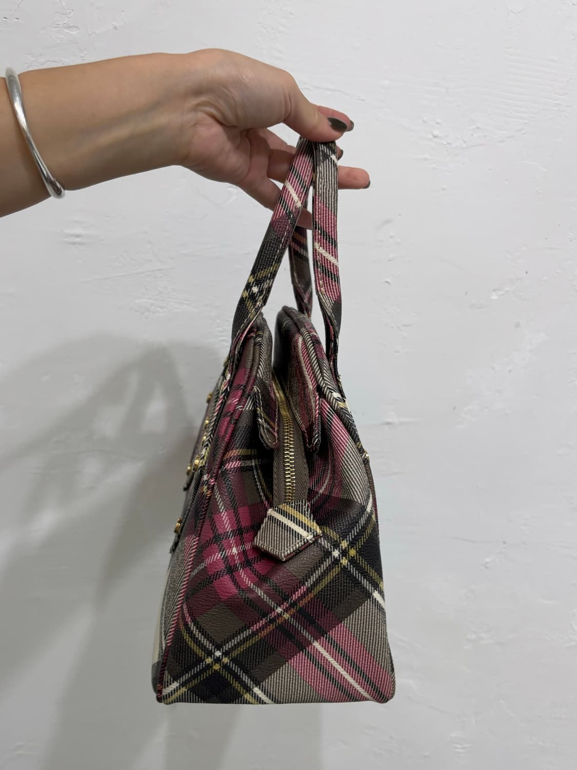 Vivienne Westwood 비비안웨스트우드 체크 토트백 상품이미지7