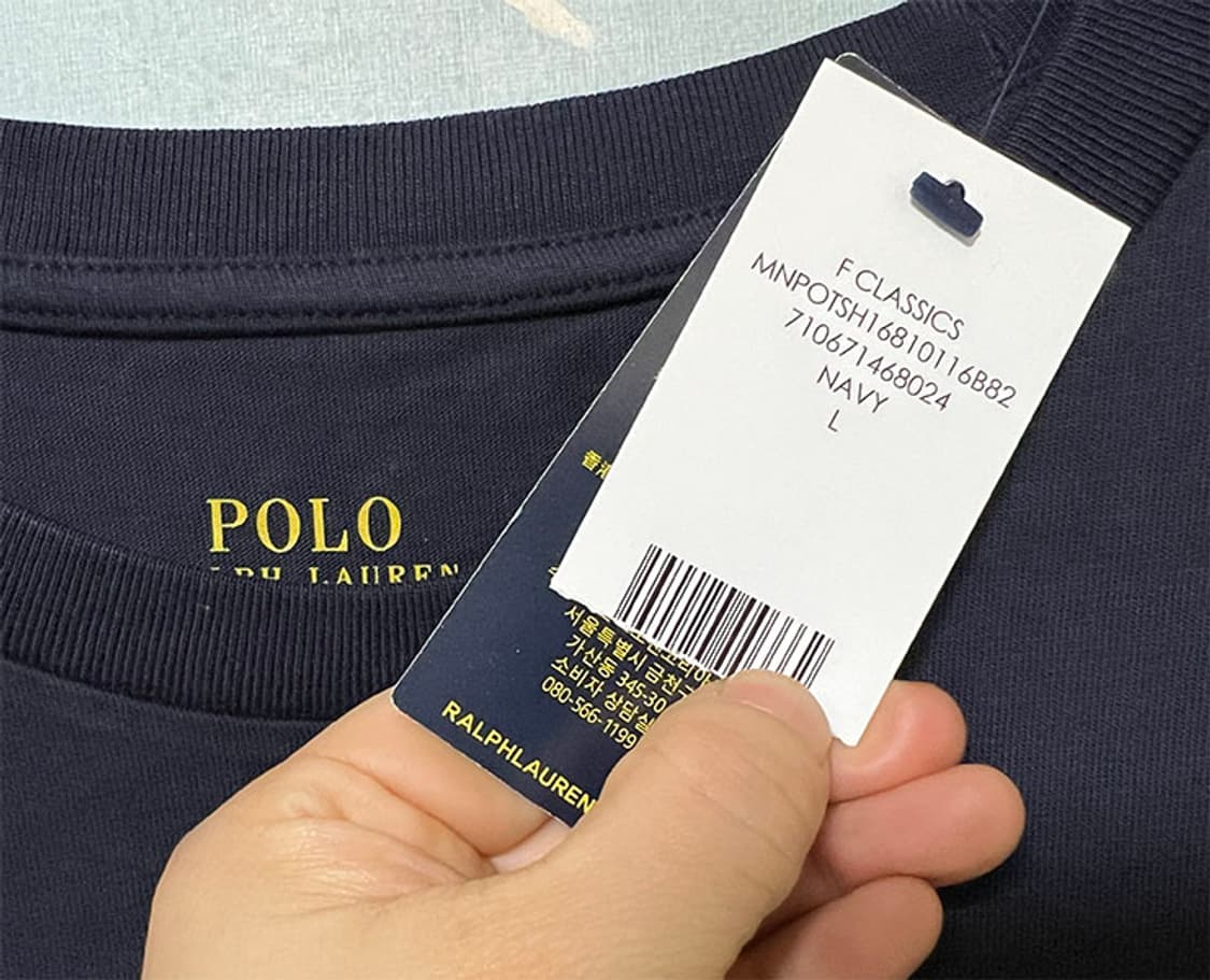 POLO 폴로 남자 롱슬리브 새상품 캐주얼 네이비 XL 105 상품이미지5