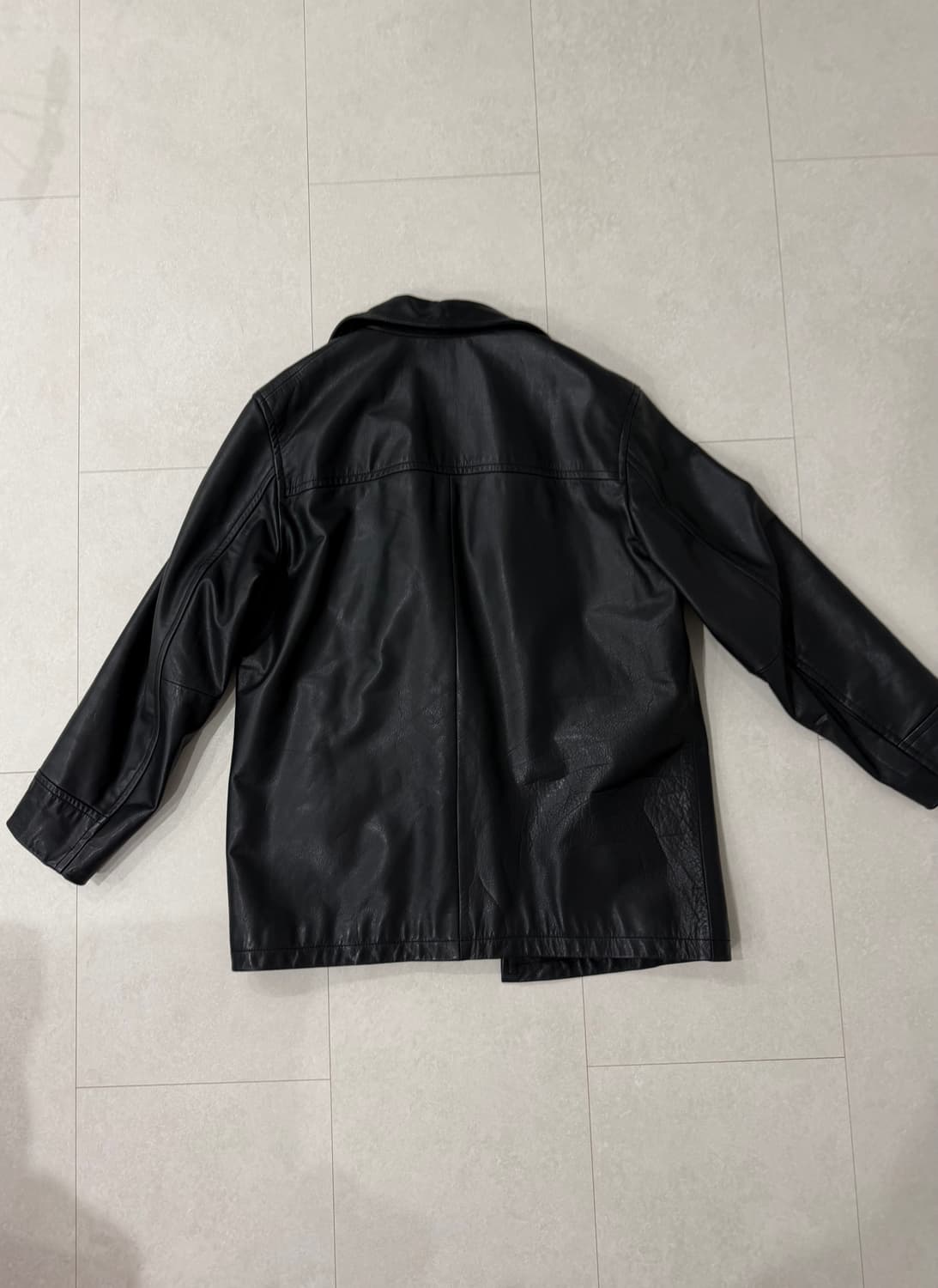 Gap 올드갭 블랙 레더 카코트 L 상품이미지2