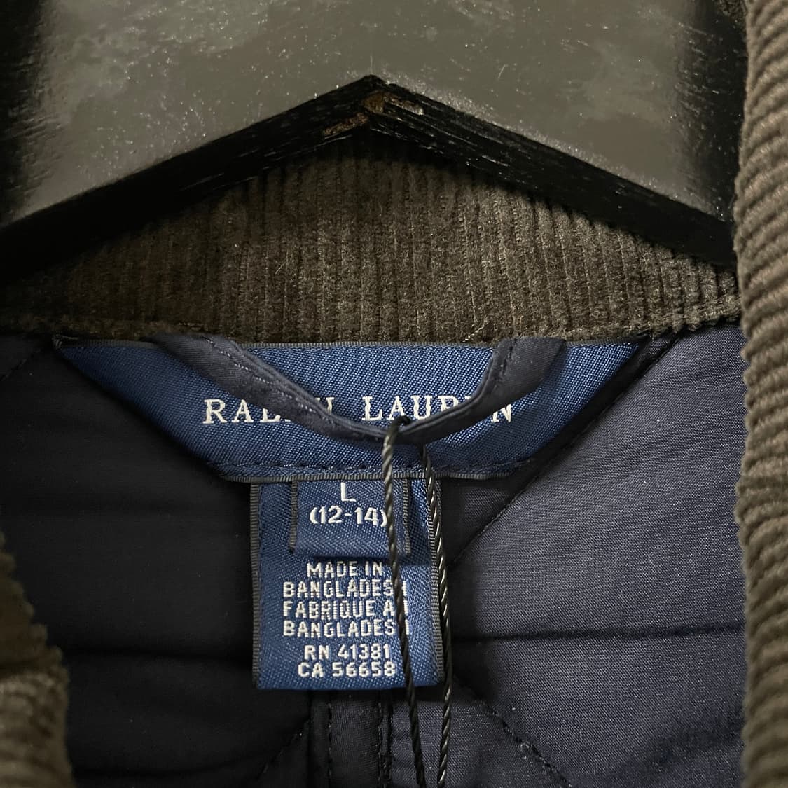 폴로 랄프로렌 네이비 롱 퀄팅 자켓 L12-14(W) 상품이미지5