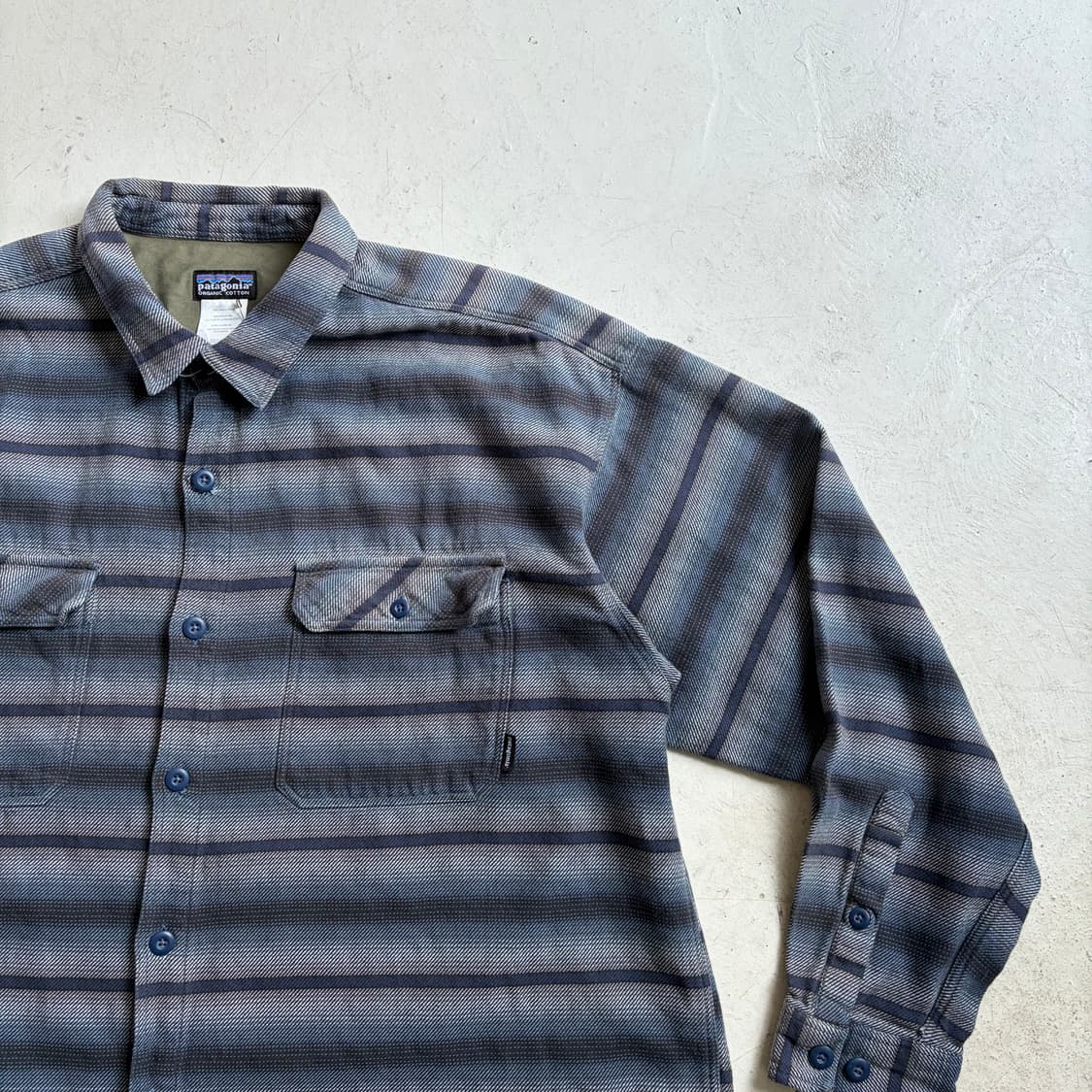파타고니아 빈티지 스트라이프 셔츠 XL 상품이미지2