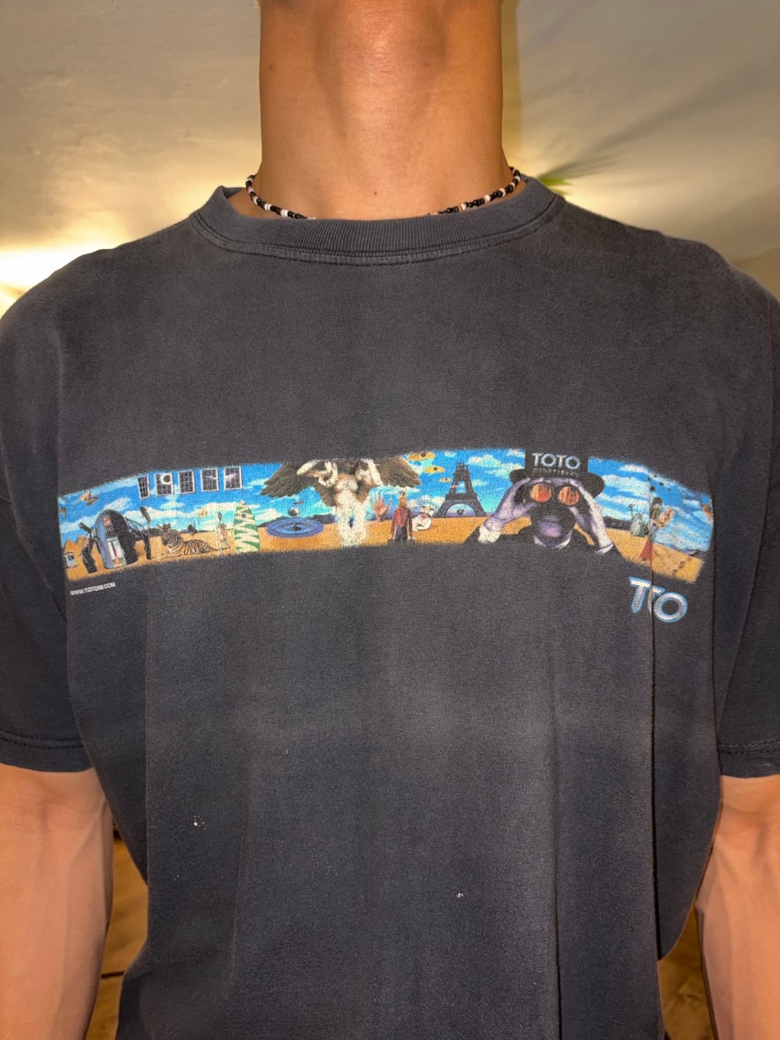 90‘s TOTO Mindfields World Tour faded T 상품이미지6