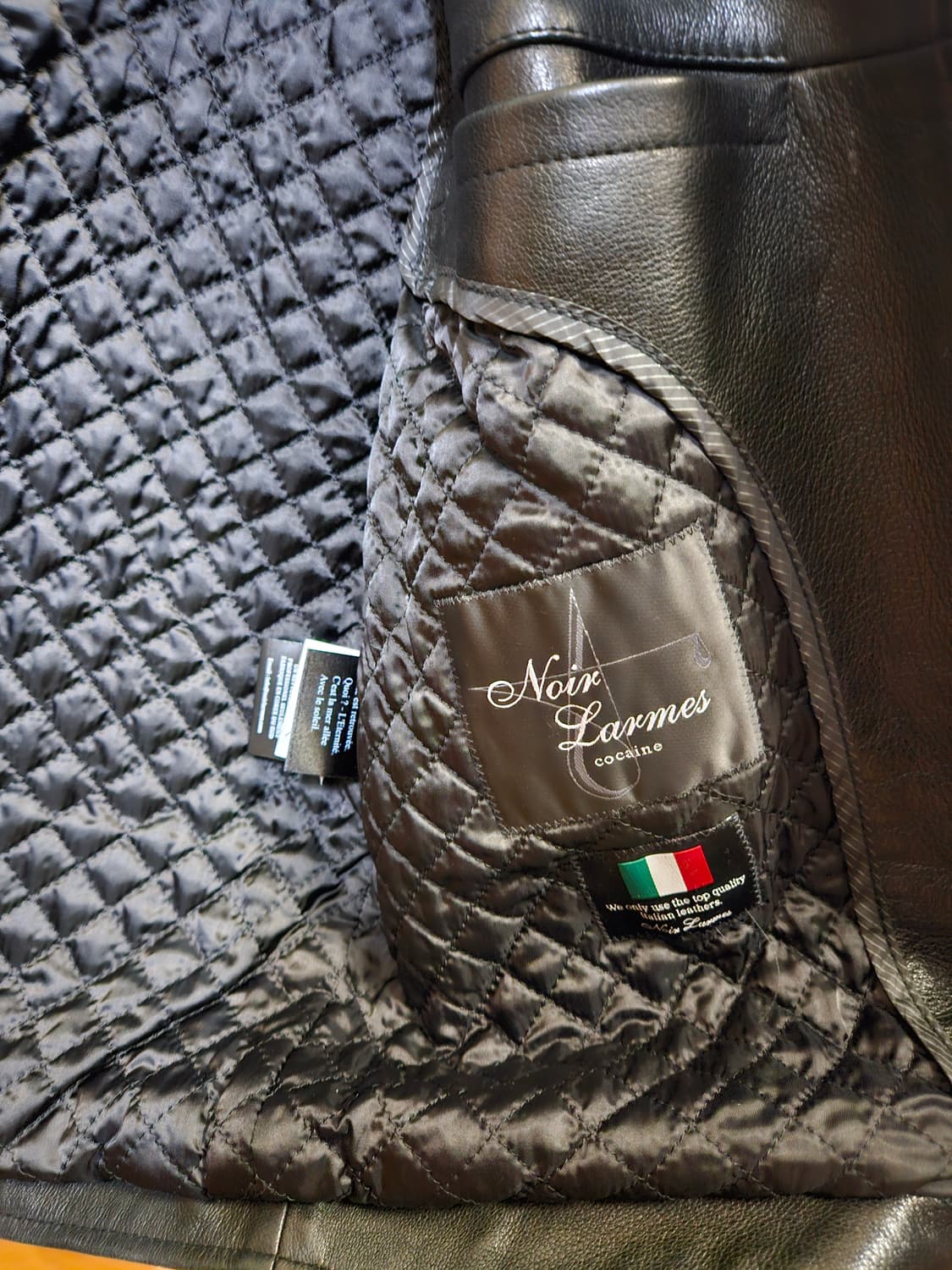 46사이즈) 느와르 라르메스 BLACK LABEL 블랙라벨 스탠드카라 상품이미지4