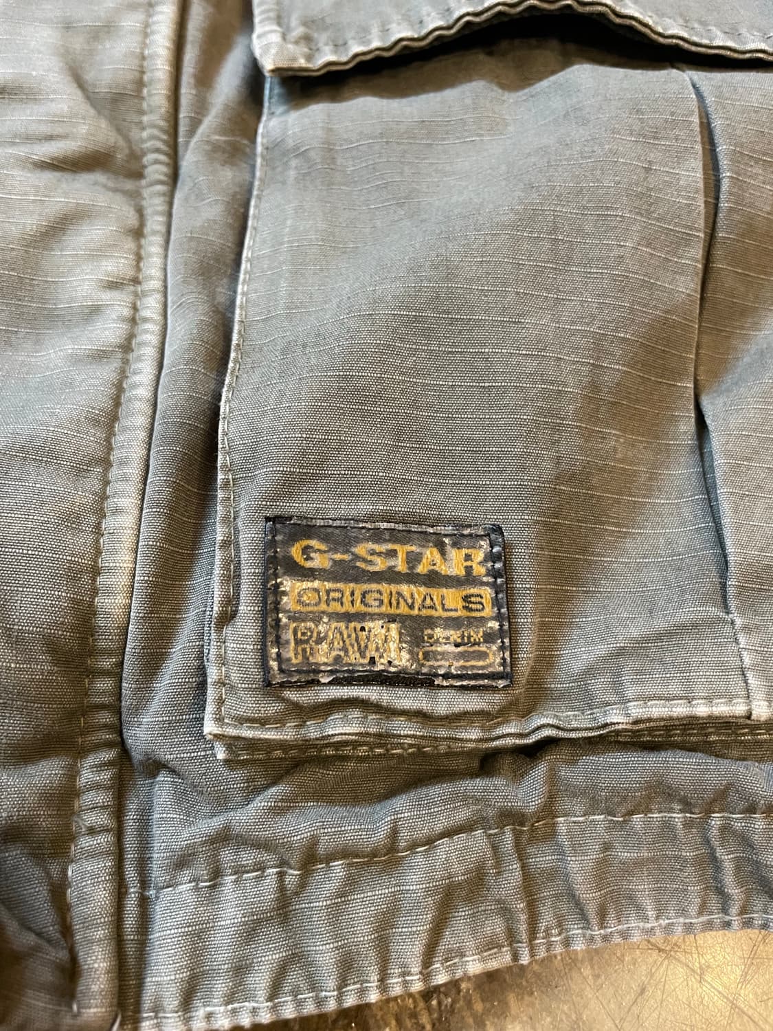 지스타 오리지널 로우 카키 올리브 데님 자켓 상품이미지5