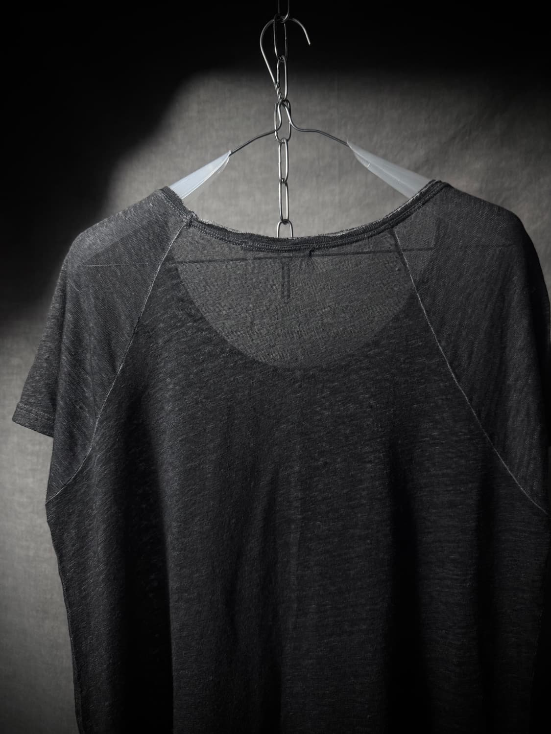 Never Enough Raw Edge Linen T Shirt 상품이미지7