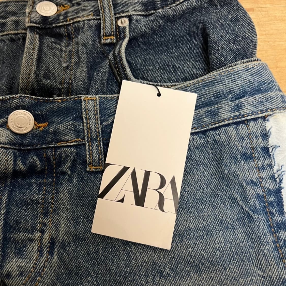 자라 더블 데님 미니스커트 상품이미지3