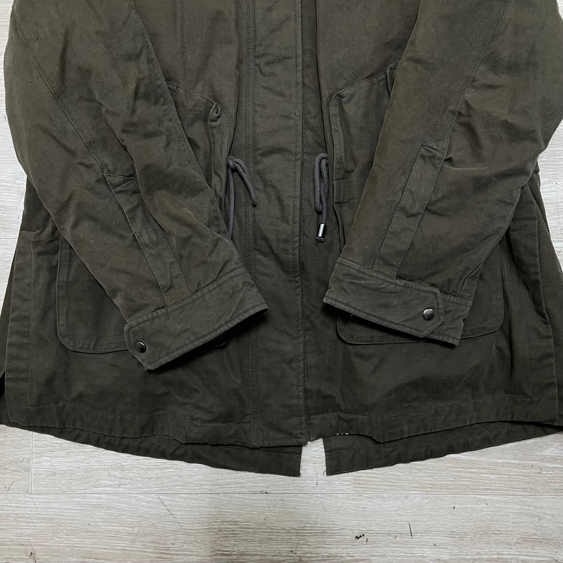 지고트 여성 구스다운 안감내피 야상코트 점퍼 [카키] M/95(구 66) 상품이미지3