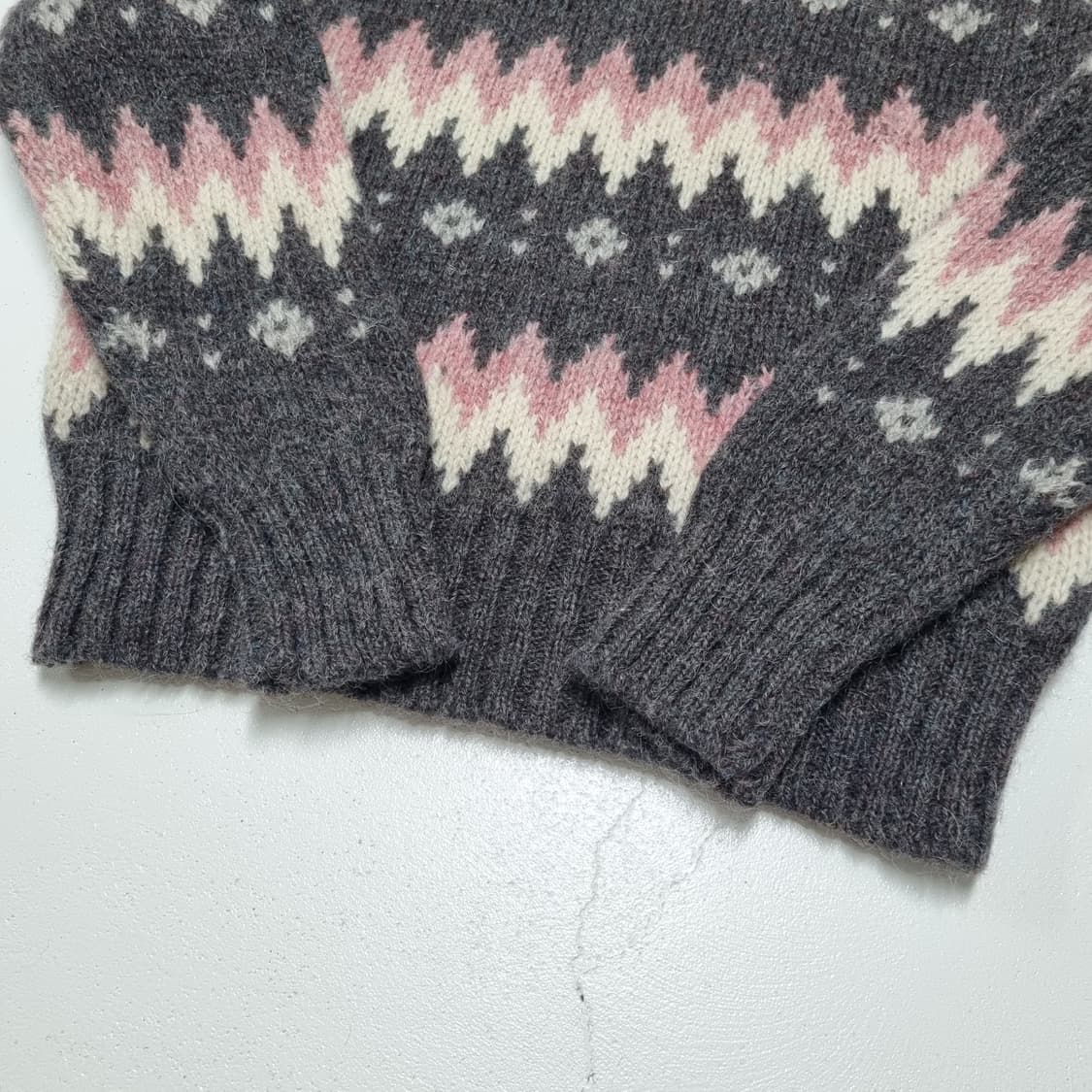 90s Wool Rich 노르딕 스웨터 - M 상품이미지7