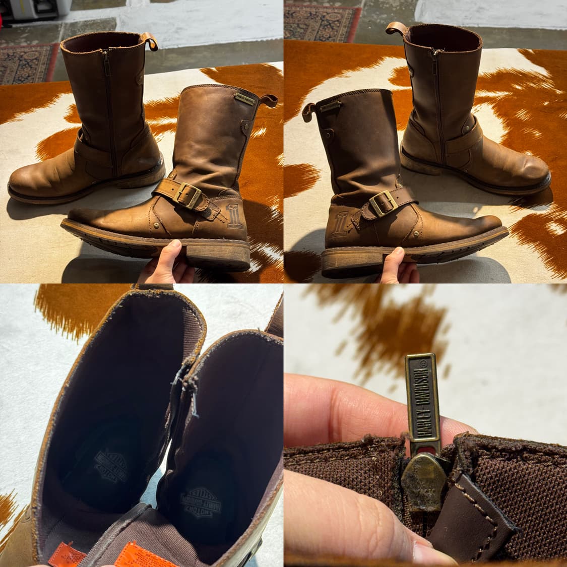 할리데이비슨 엔지니어드 부츠 (270) 브라운 상품이미지7