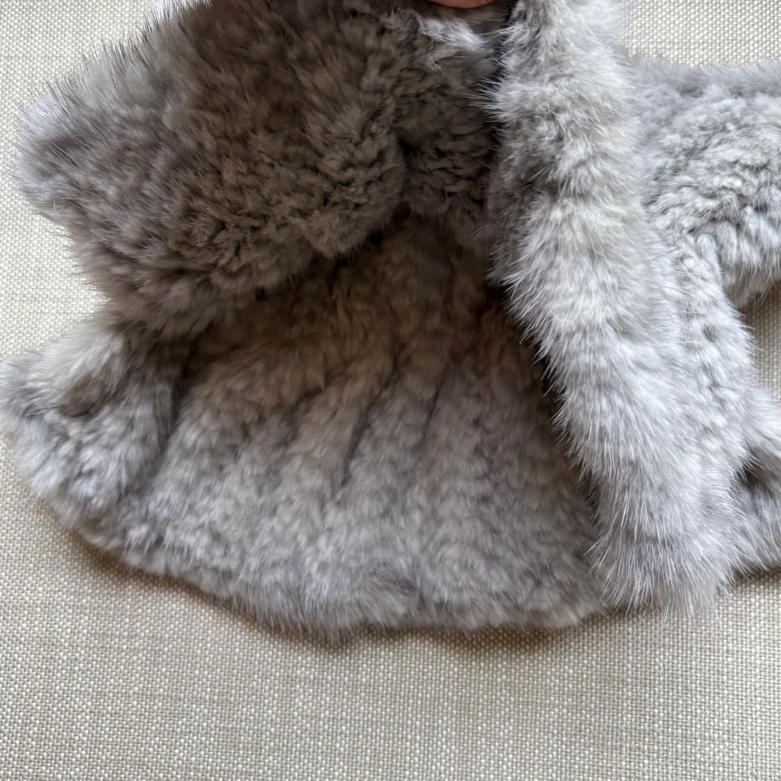 천연 밍크 워머 목도리 그레이 상품이미지7