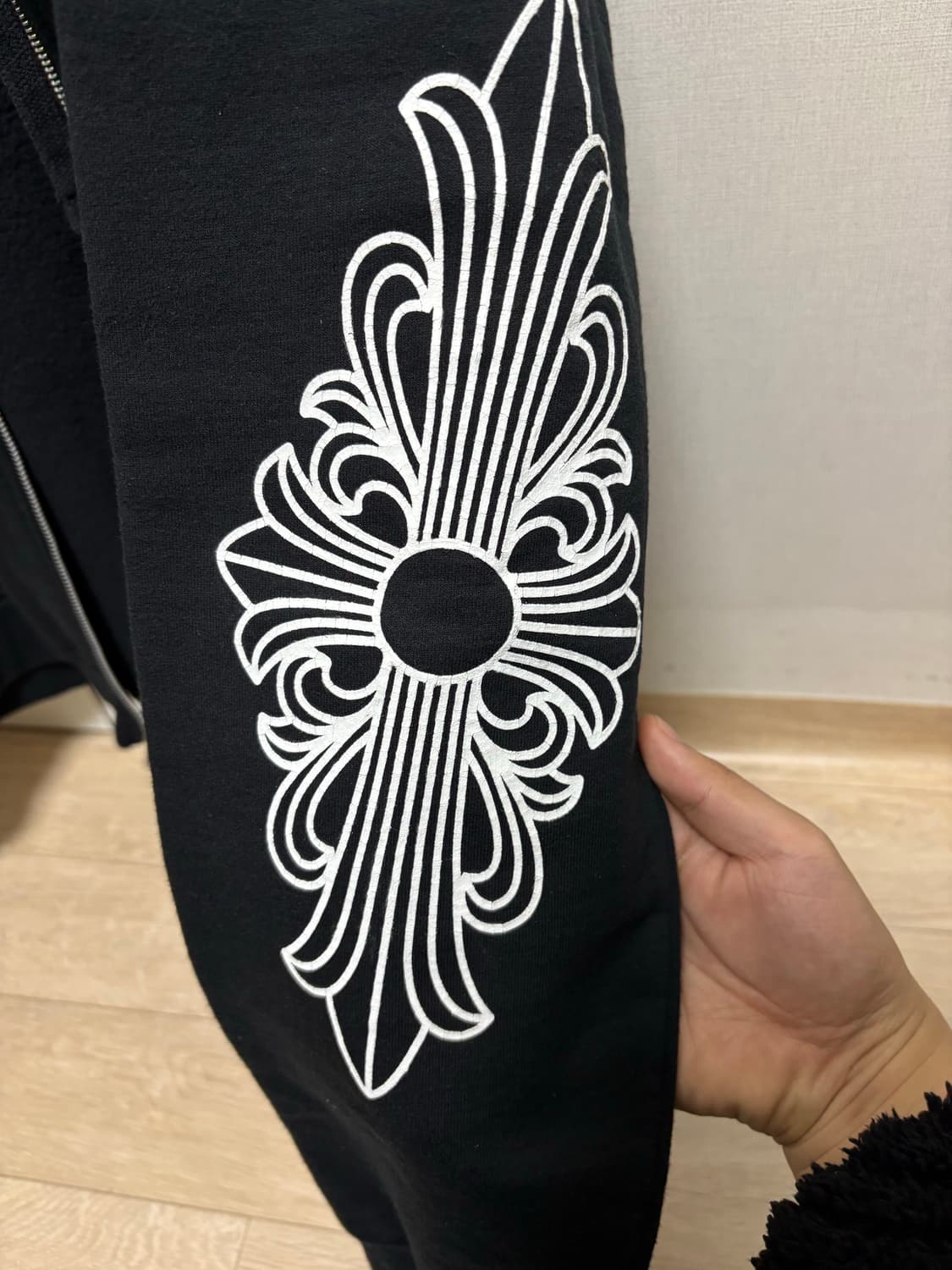 (XL) 크롬하츠 홀스슈 티바로고 후드집업 상품이미지6