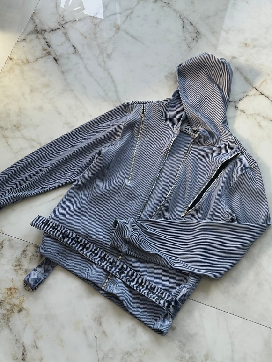 밀크보이 03aw 3 zip 벨트 후드집업 상품이미지1