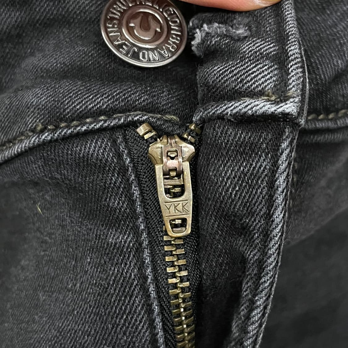 [정품/36] 트루릴리젼 블랙 데님 바지 b8 상품이미지7