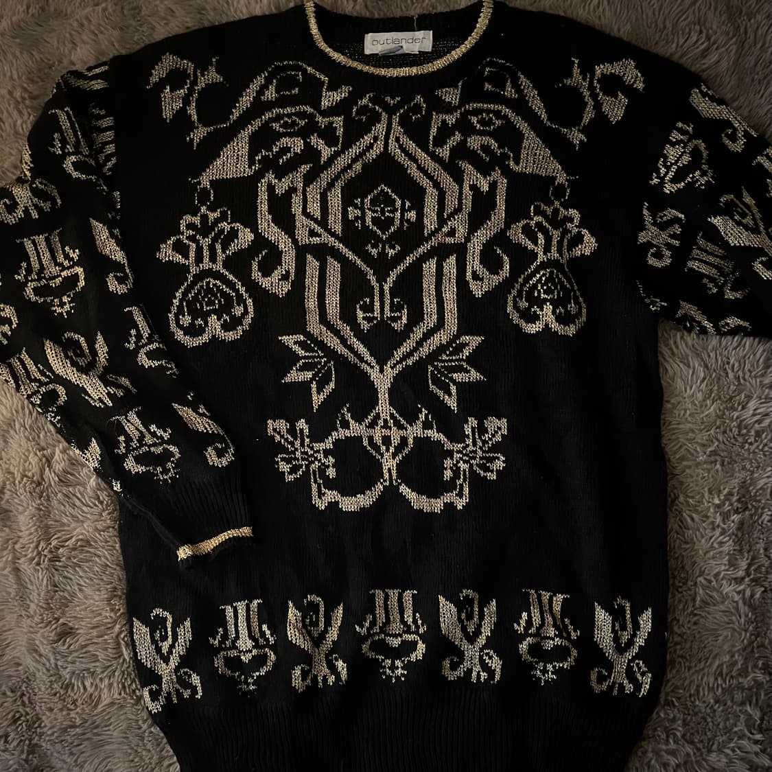 갸루 골드디테일 니트 상품이미지1