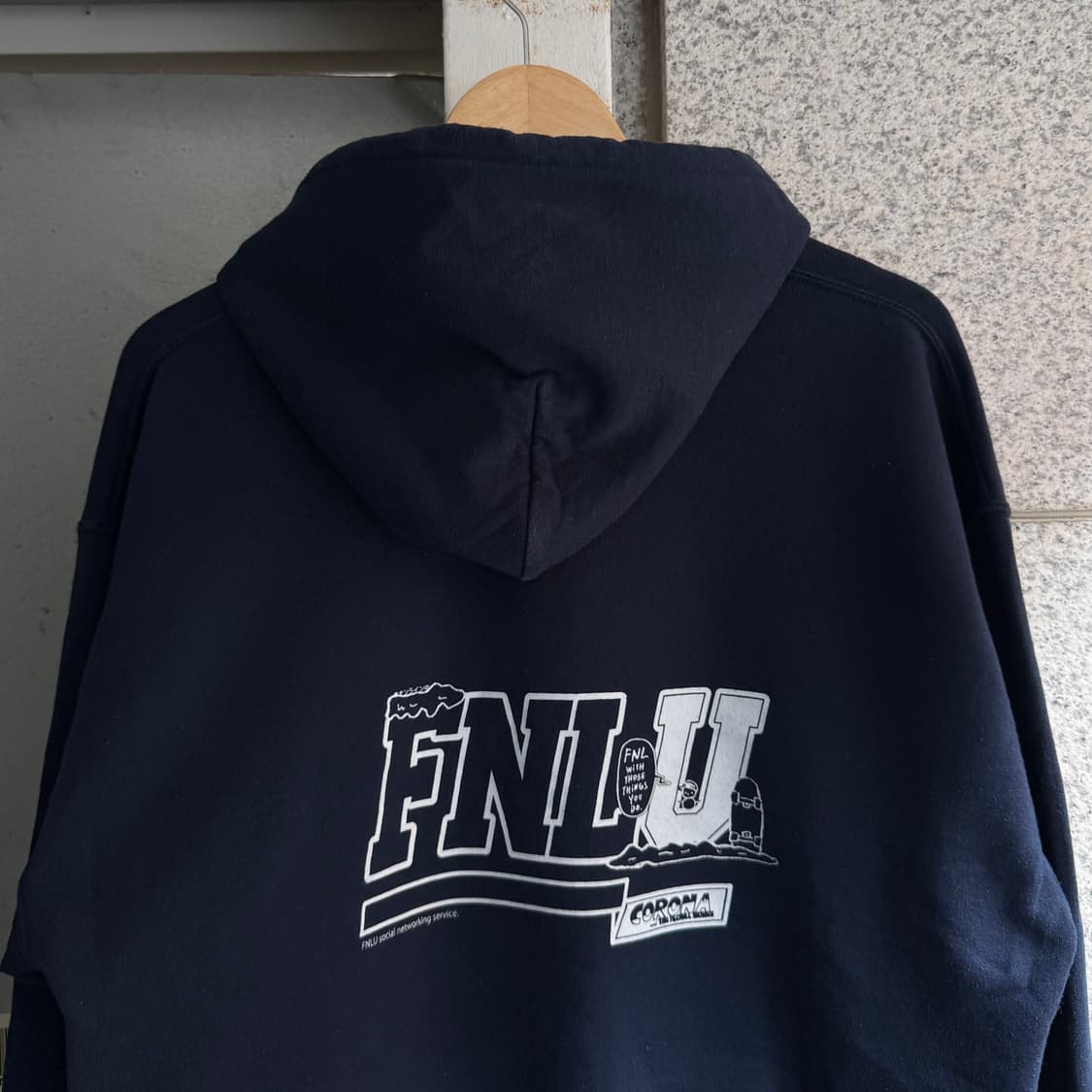 VTG JPN FNLU 스케이트 보드 로고 후드티 상품이미지5