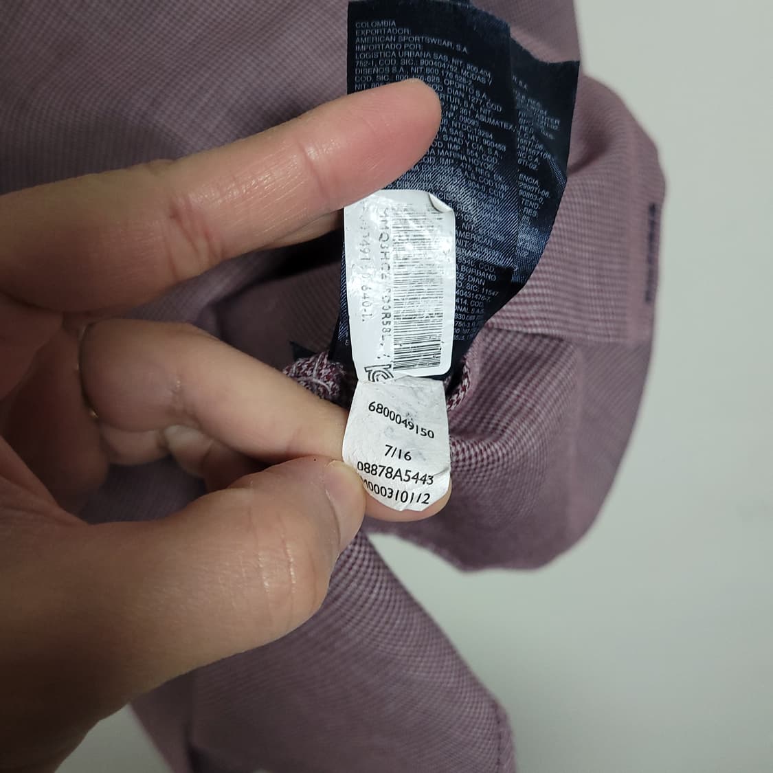 (L) 타미힐피거 긴팔 셔츠 남방 체크 패턴 슬림핏 상품이미지4