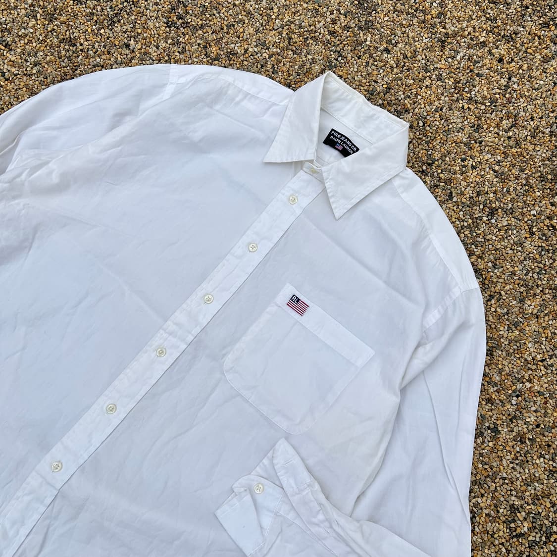 폴로 진스 성조기 로고 포플린 셔츠 상품이미지2