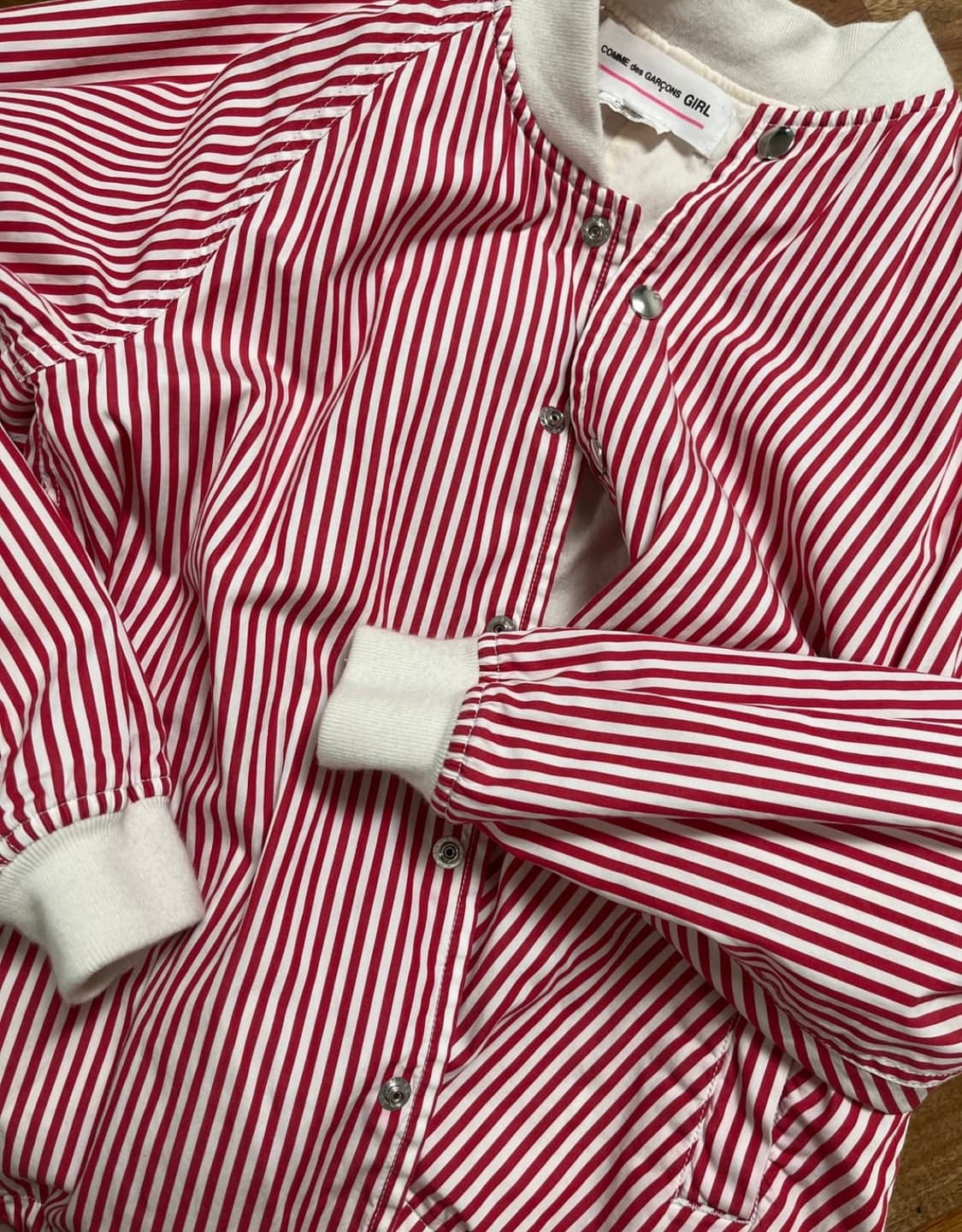 꼼데가르송 걸 스트라이프 블루종 상품이미지1