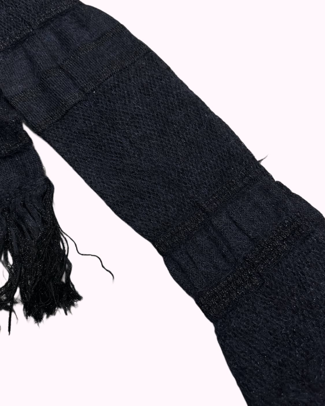 navy mohair stripe muffler 상품이미지3