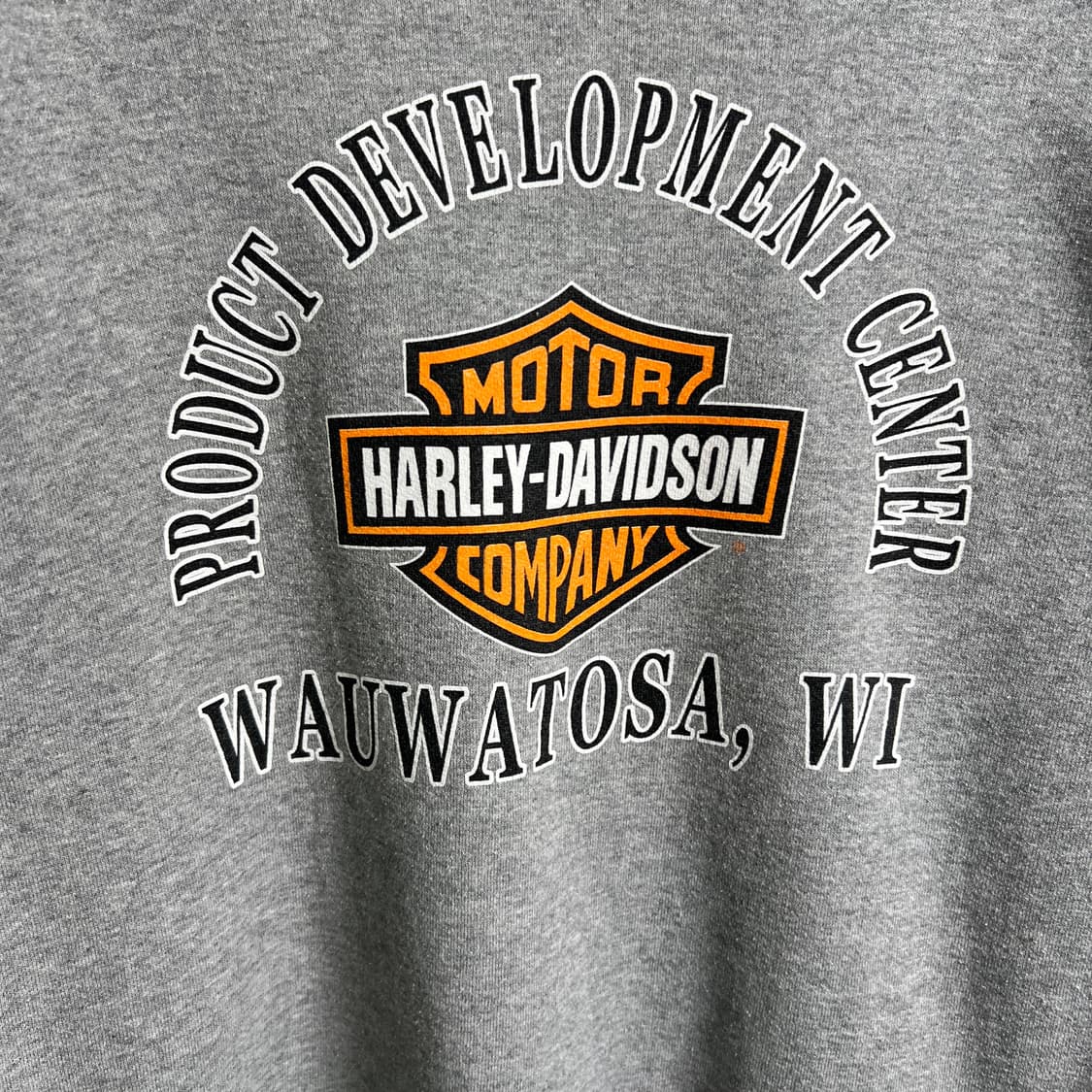 할리데이비슨 로고 프린팅 그레이 후드티 상품이미지7
