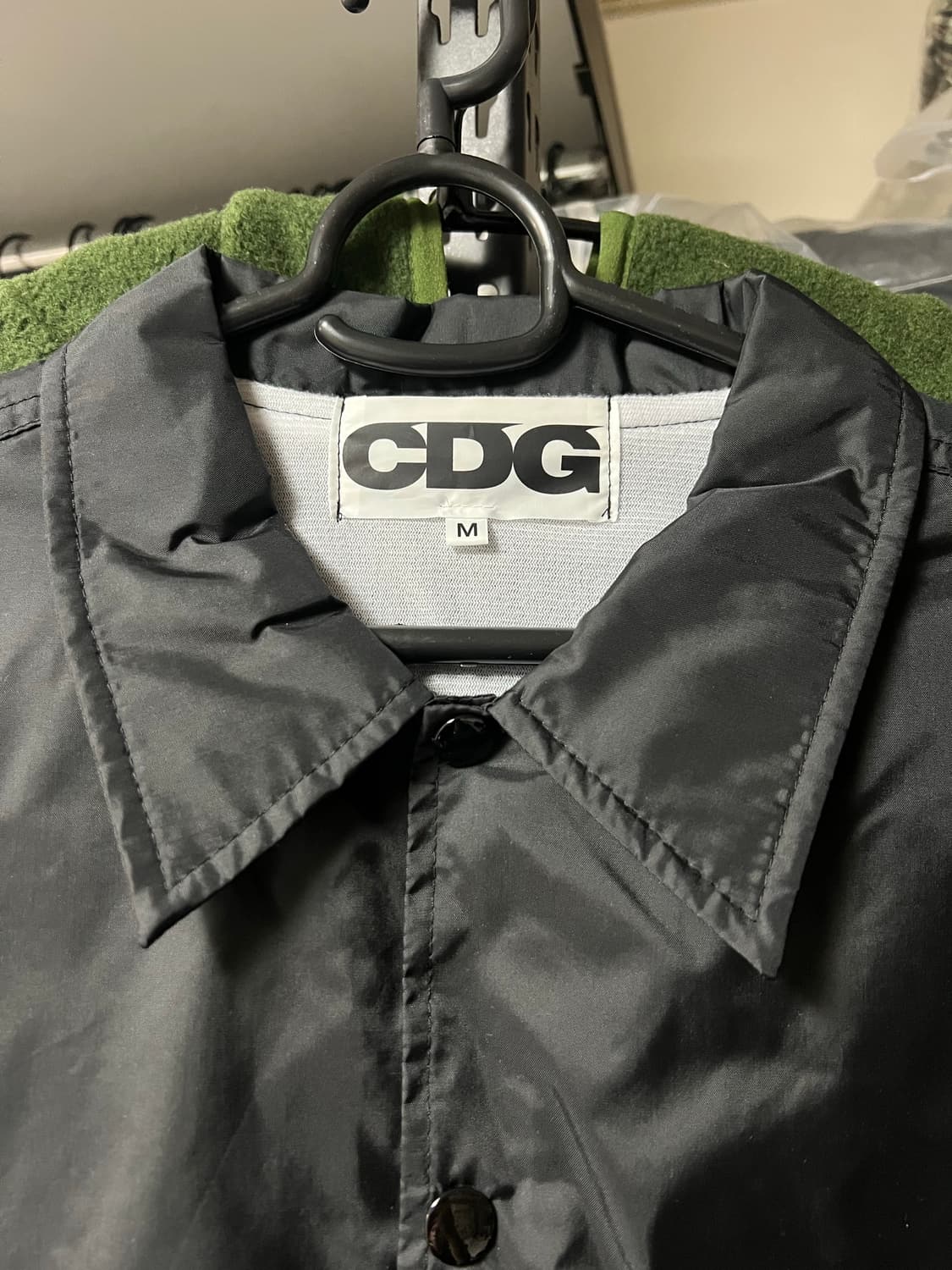 CDG 로고 코치 자켓 블랙 상품이미지3