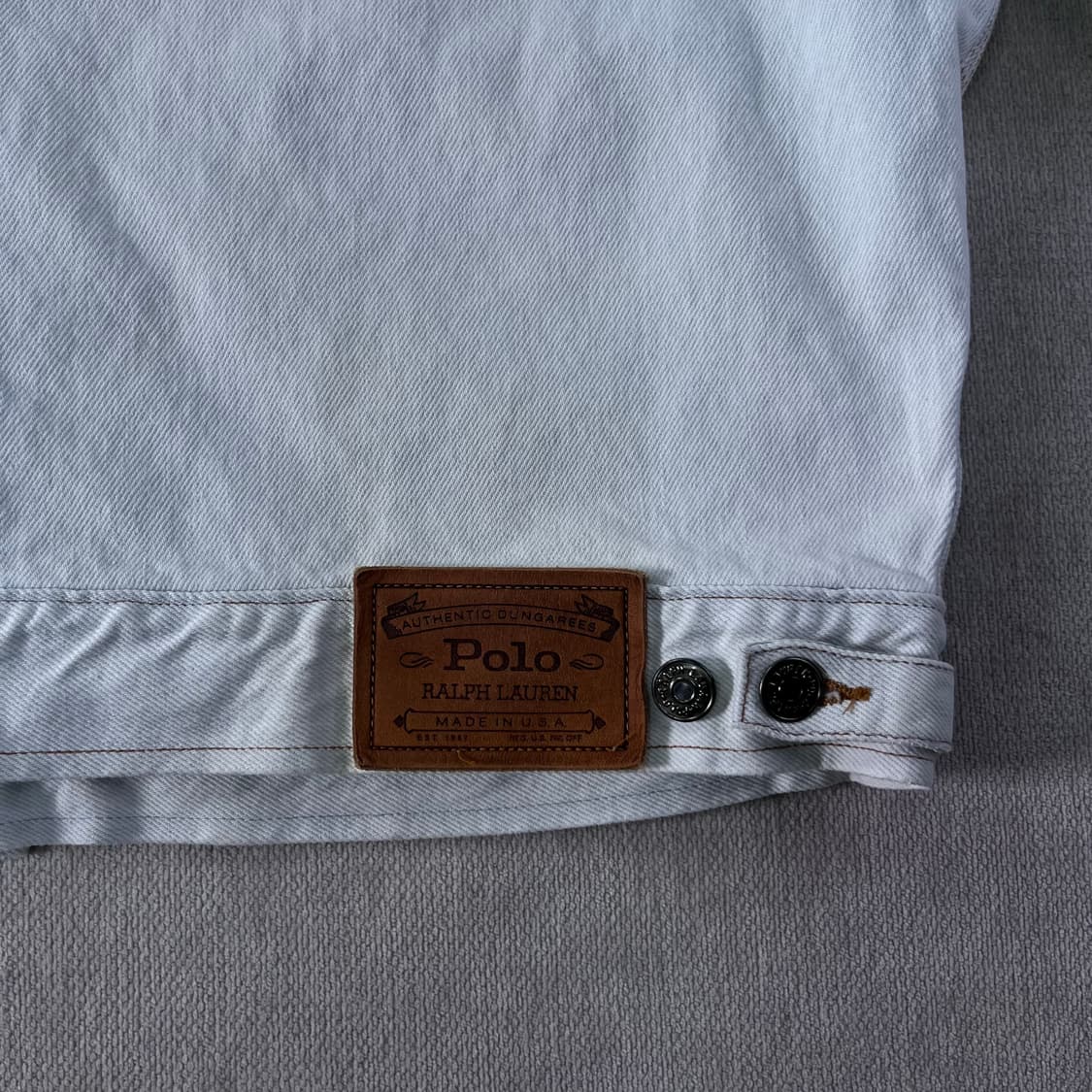 100 폴로 랄프로렌 90s 헝가리 데님 자켓  상품이미지6