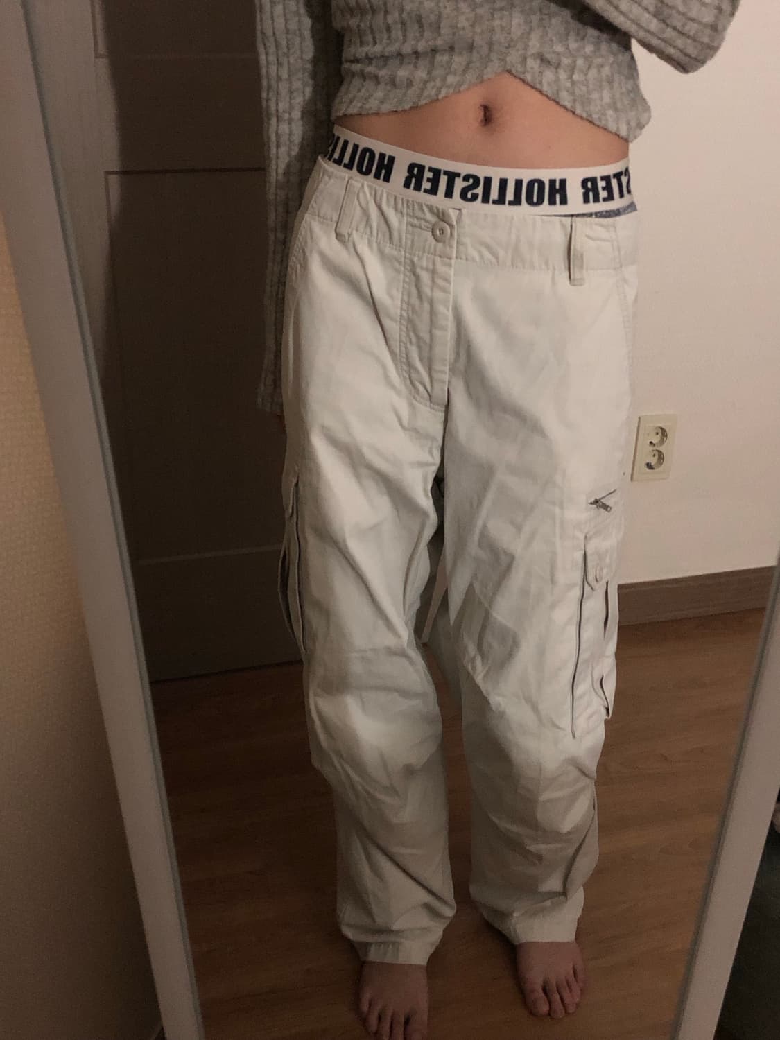 지오다노 카고팬츠 아이보리 상품이미지1