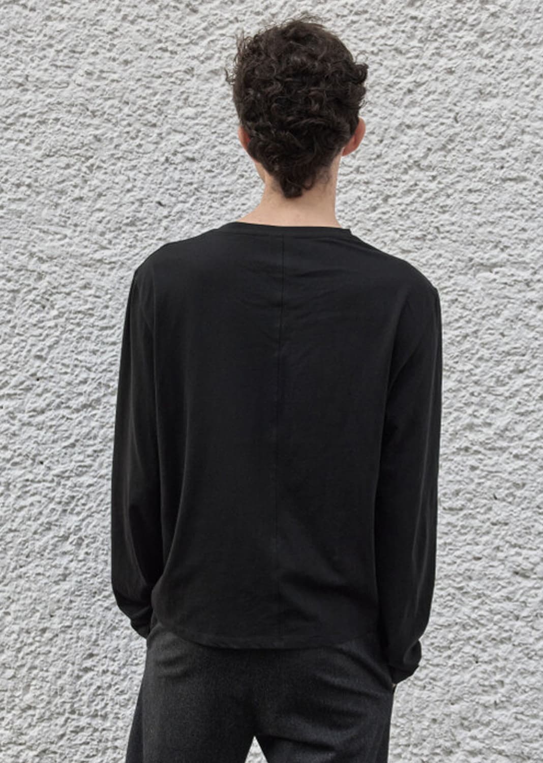 [3] MUDULE SEMI LONGSLEEVE 머듈 세미 롱슬리브 블랙 상품이미지3