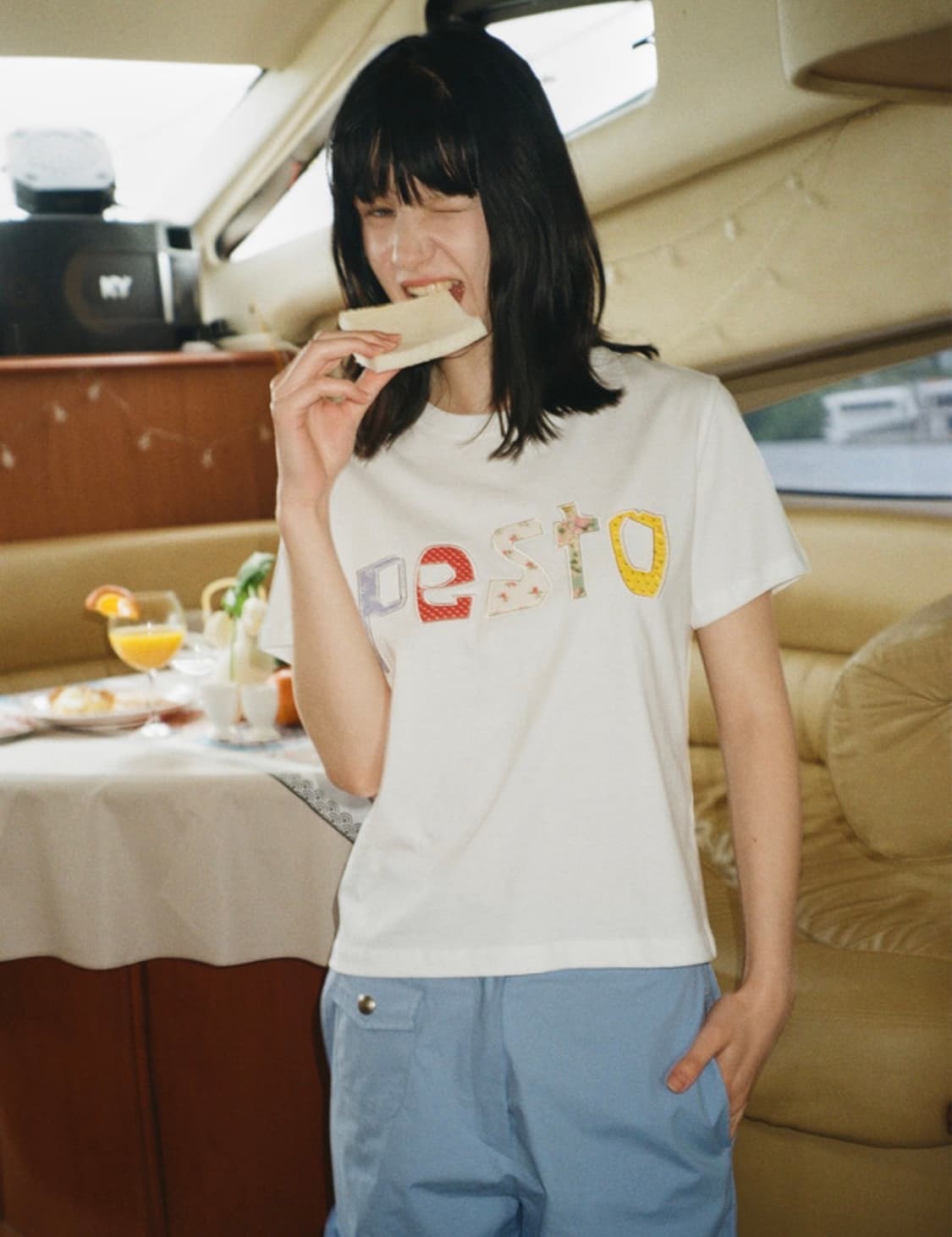 페스토 패치워크 반팔티 새상품 택포 상품이미지7