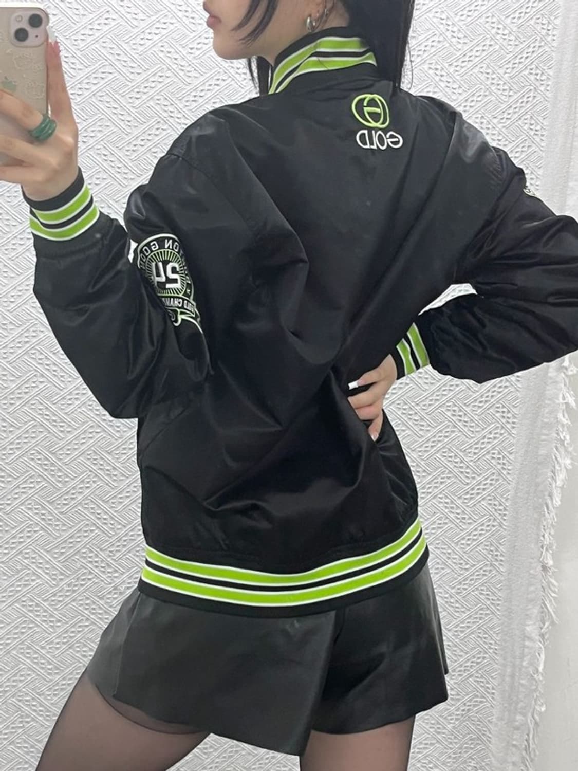 스타터 GOONS 빈티지 스트릿 펑크 키치 바시티 자켓 M C12382 상품이미지2